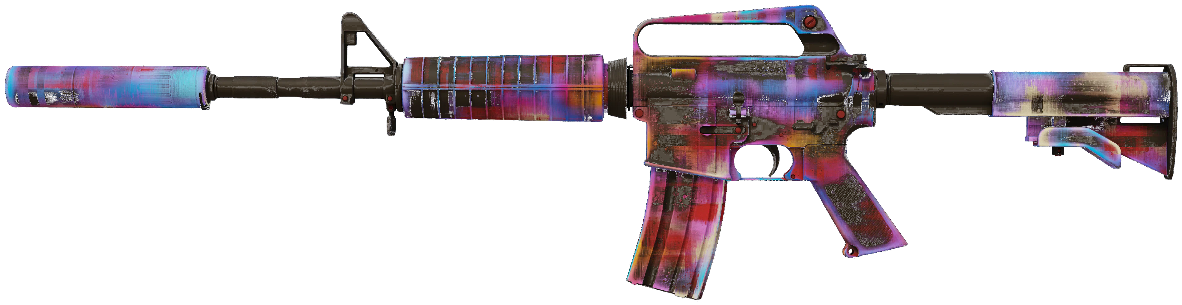 M4A1-S | Glitched Paint representative Minimal Wear wear preview