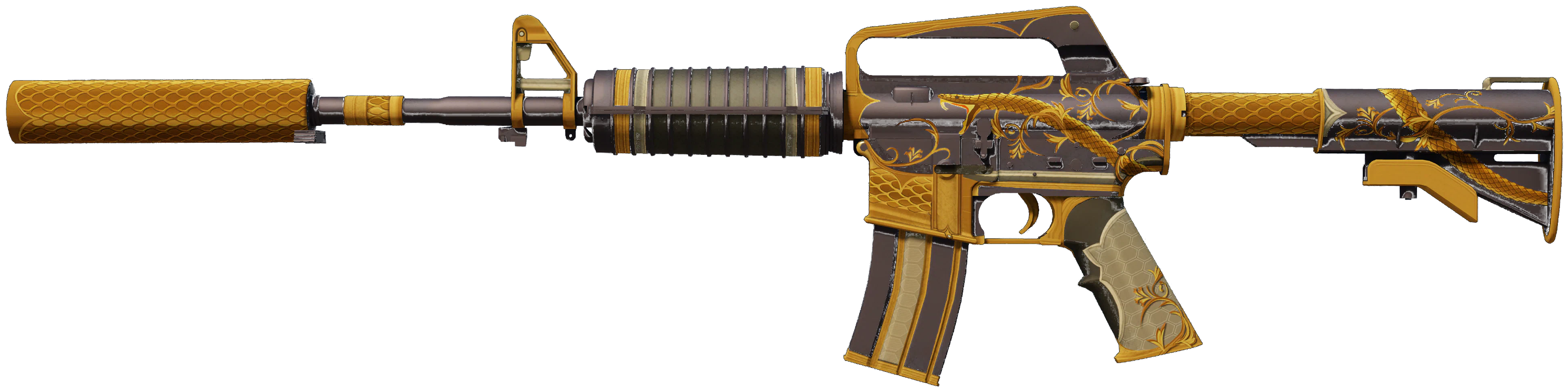 M4A1-S | Golden Coil representative Minimal Wear wear preview