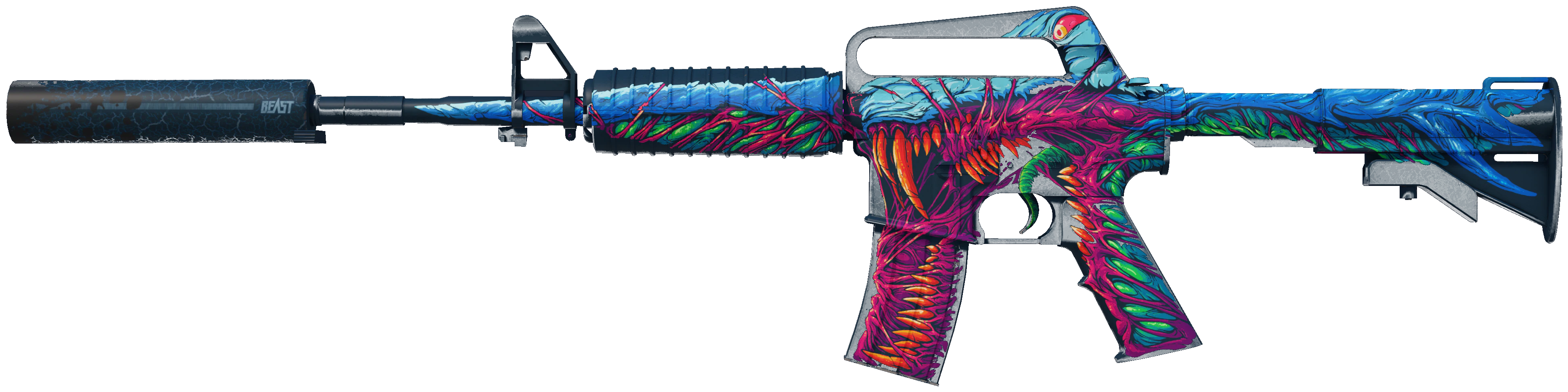M4A1-S | Hyper Beast CS2 skin — open high-resolution image