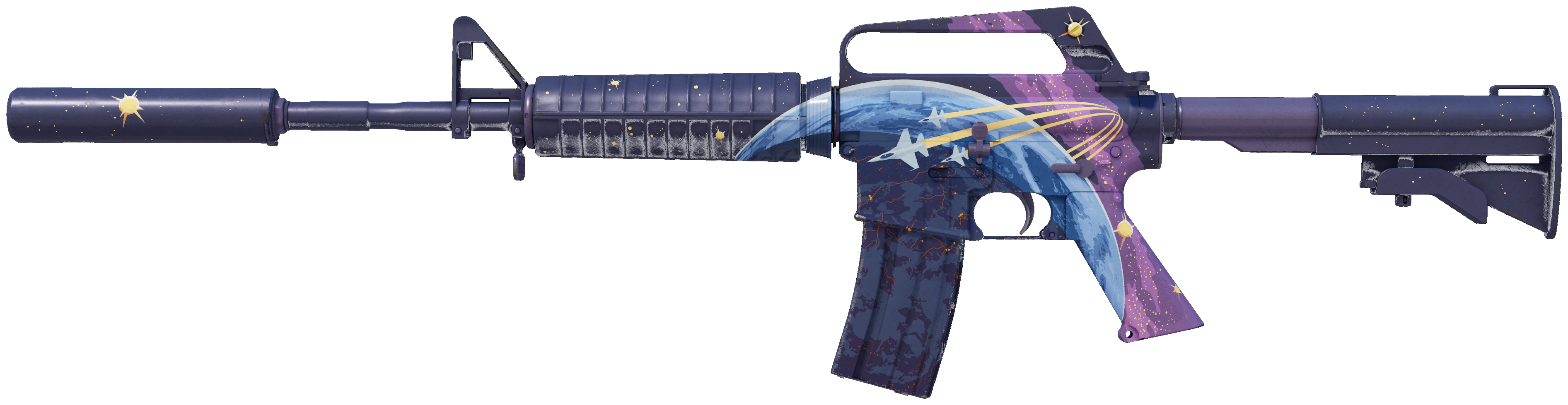 M4A1-S | Stratosphere representative Minimal Wear wear preview