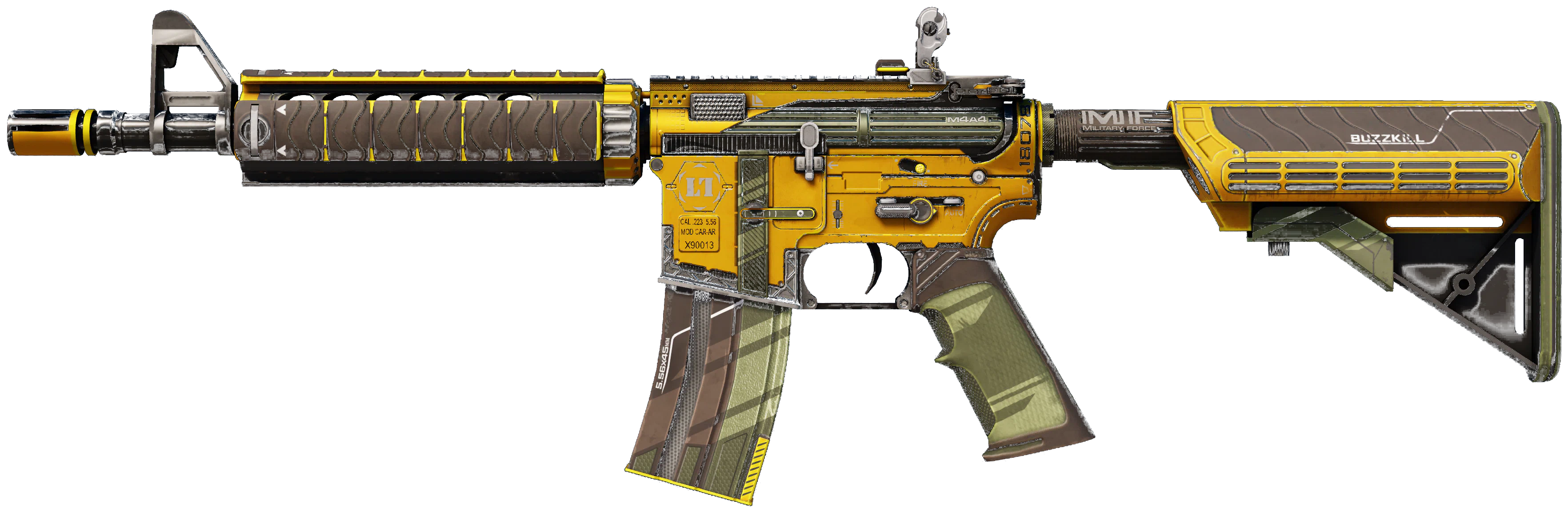 M4A4 | Buzz Kill representative Minimal Wear wear preview