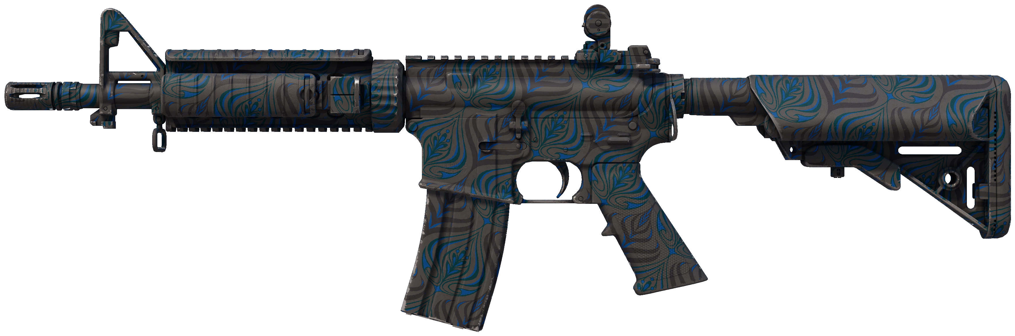 M4A4 | Dark Blossom representative Minimal Wear wear preview