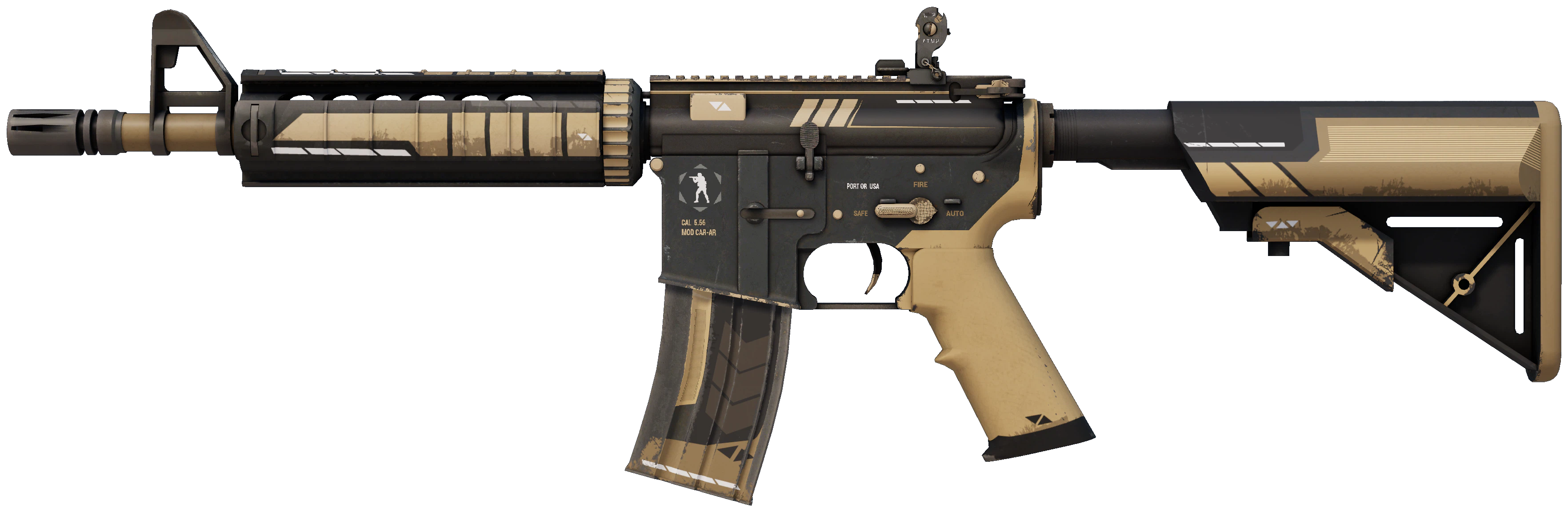 M4A4 | Desert-Strike CS2 skin — open high-resolution image
