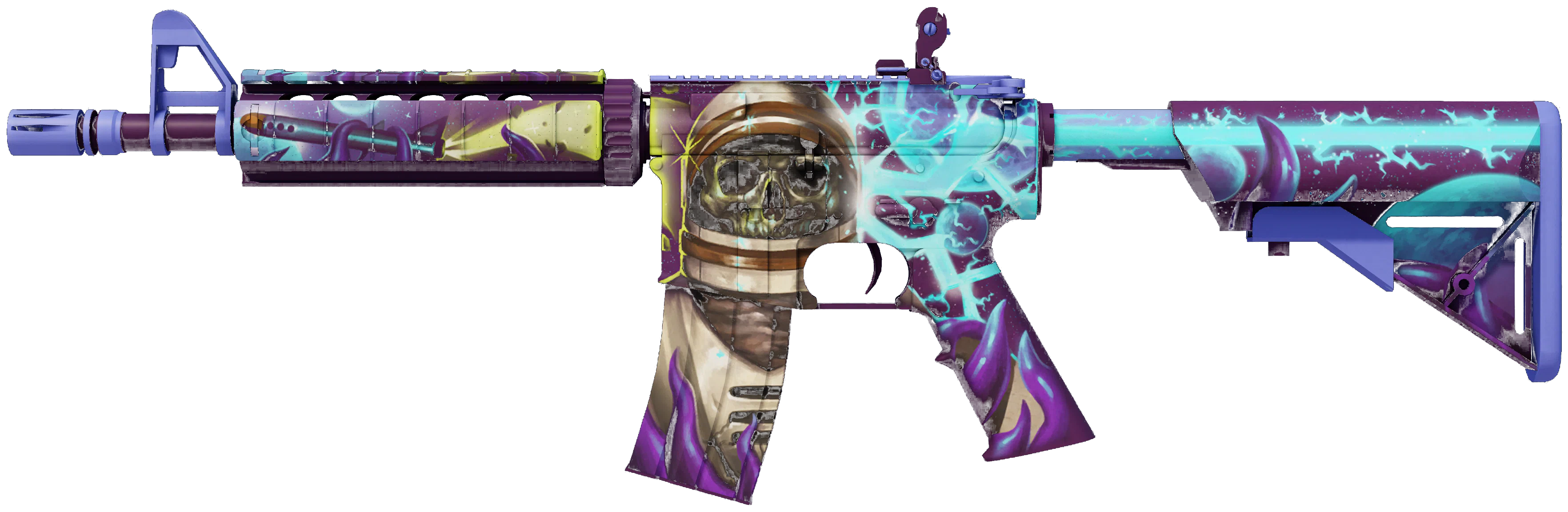 M4A4 | Desolate Space representative Minimal Wear wear preview
