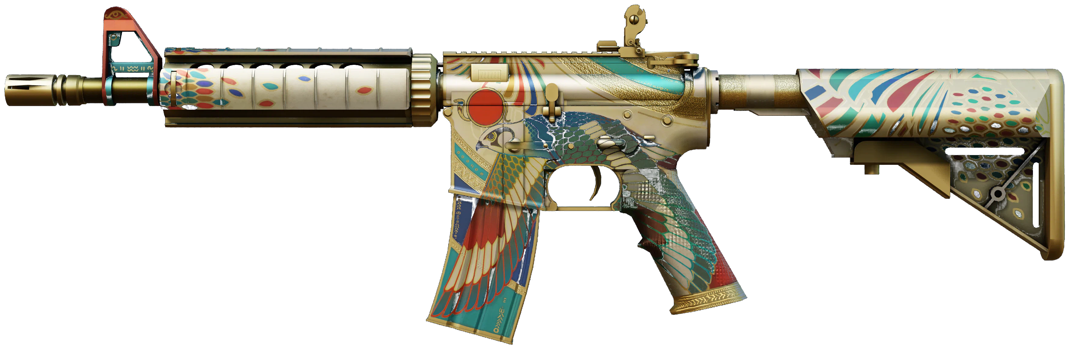 M4A4 | Eye of Horus CS2 skin — open high-resolution image