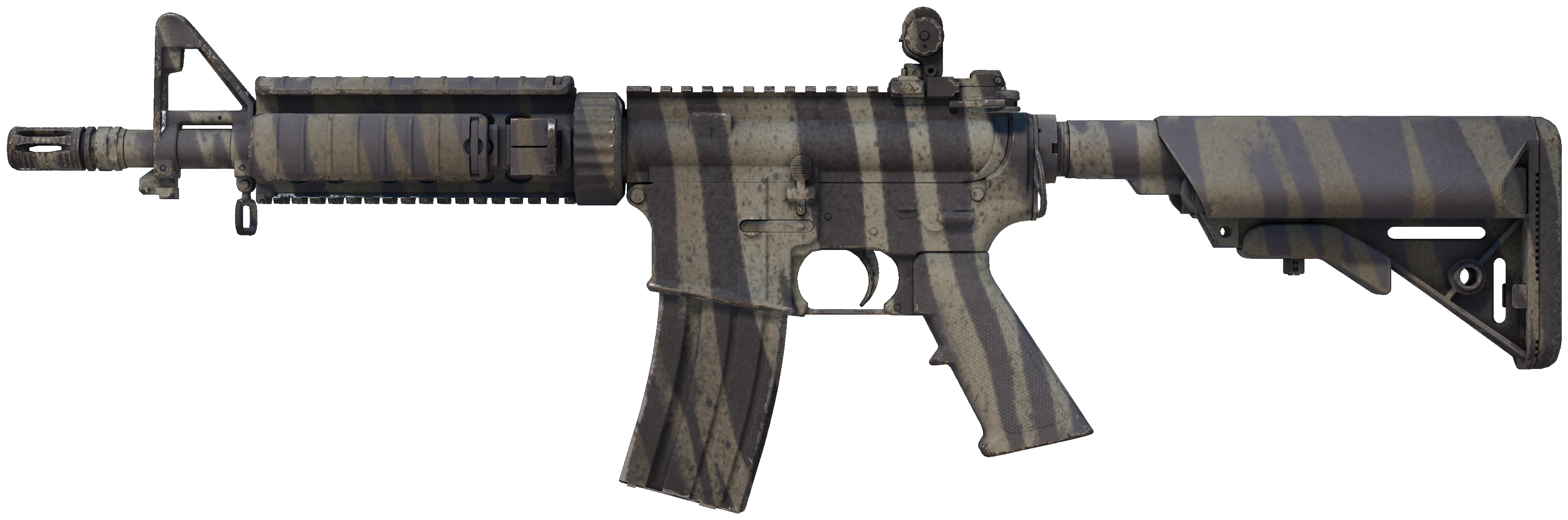 M4A4 | Faded Zebra representative Minimal Wear wear preview