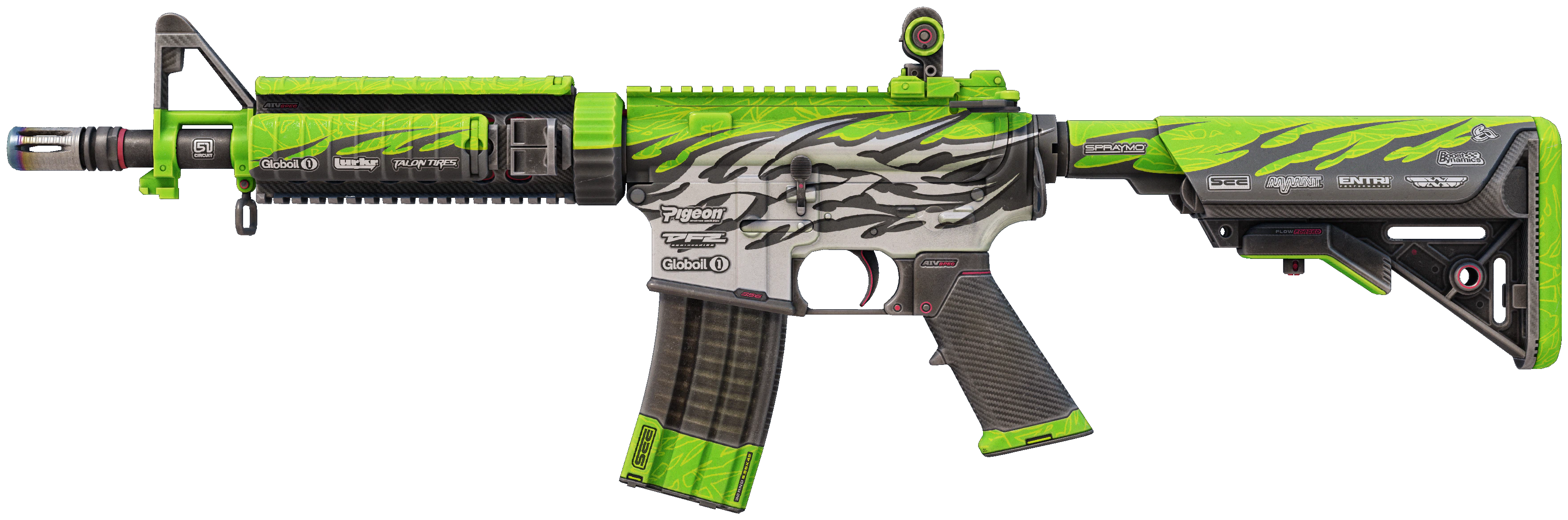M4A4 | Full Throttle CS2 skin — open high-resolution image