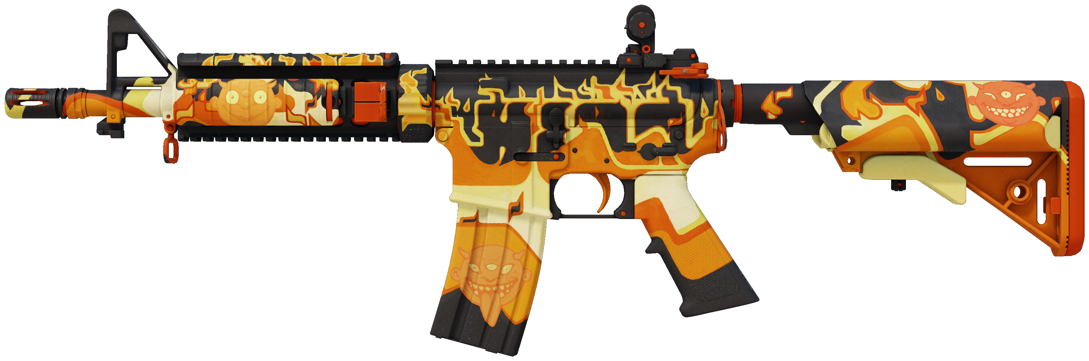 M4A4 | Hellish CS2 skin — open high-resolution image