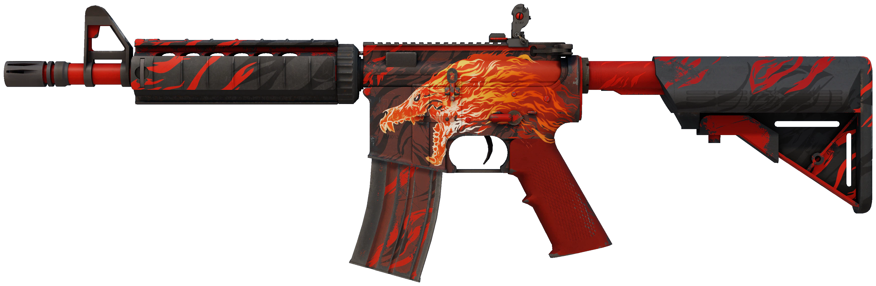 M4A4 | Howl representative Minimal Wear wear preview