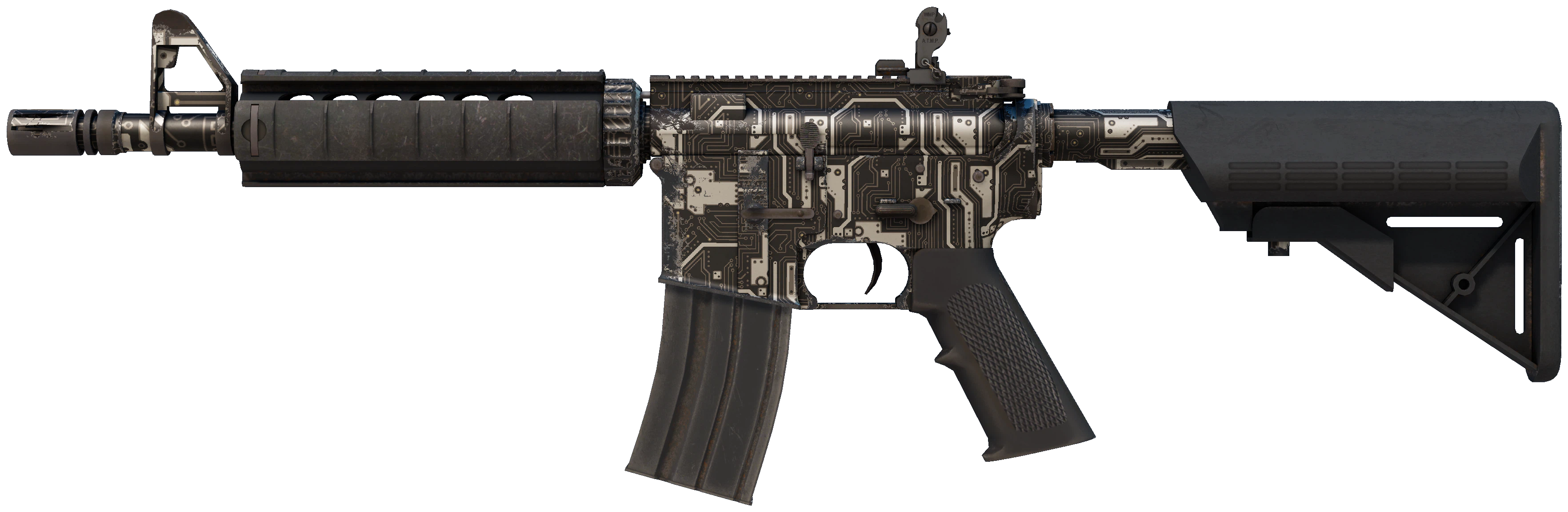 M4A4 | Mainframe representative Minimal Wear wear preview