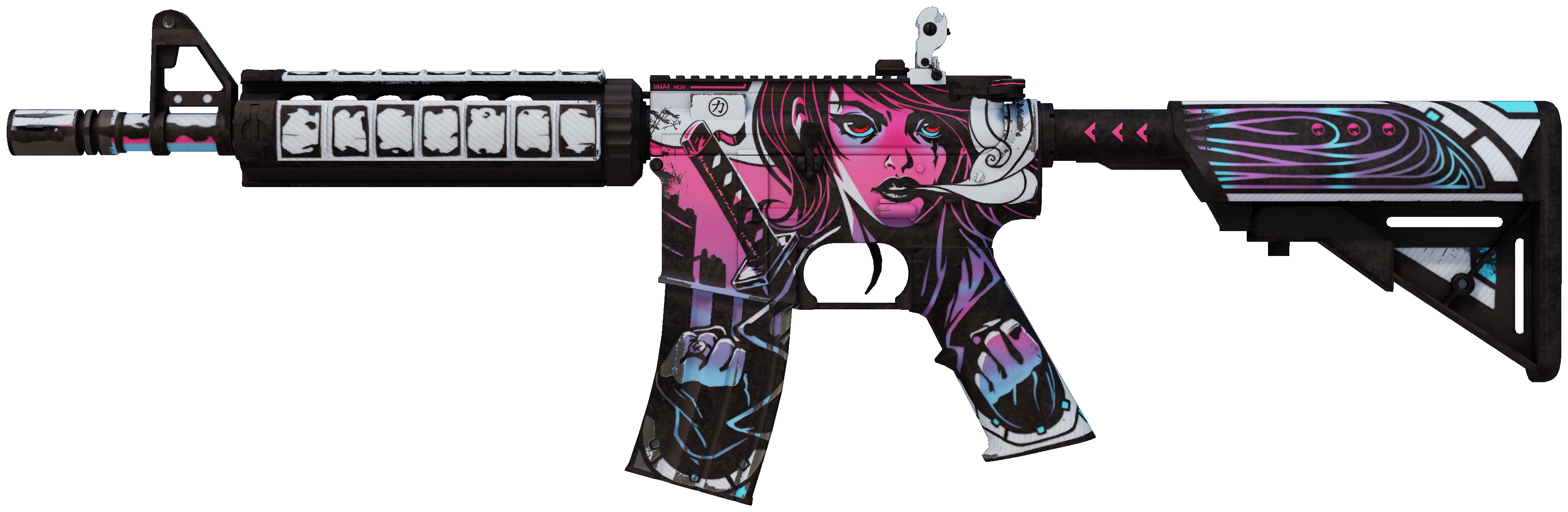 M4A4 | Neo-Noir representative Minimal Wear wear preview