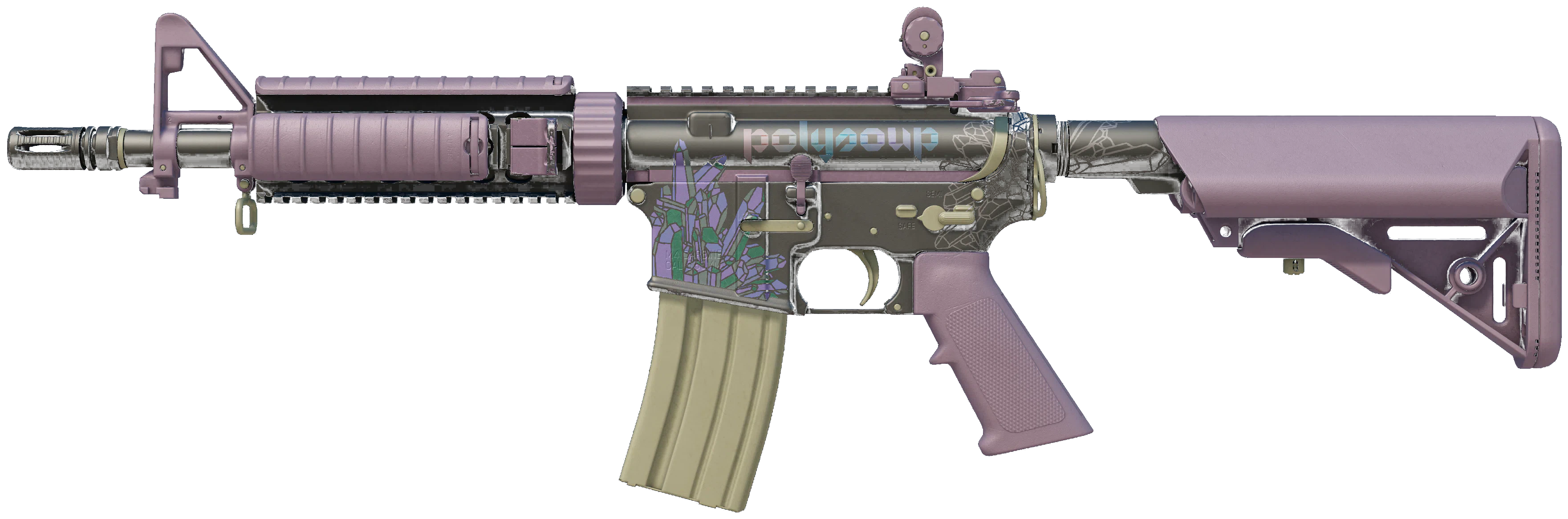 M4A4 | Polysoup representative Minimal Wear wear preview