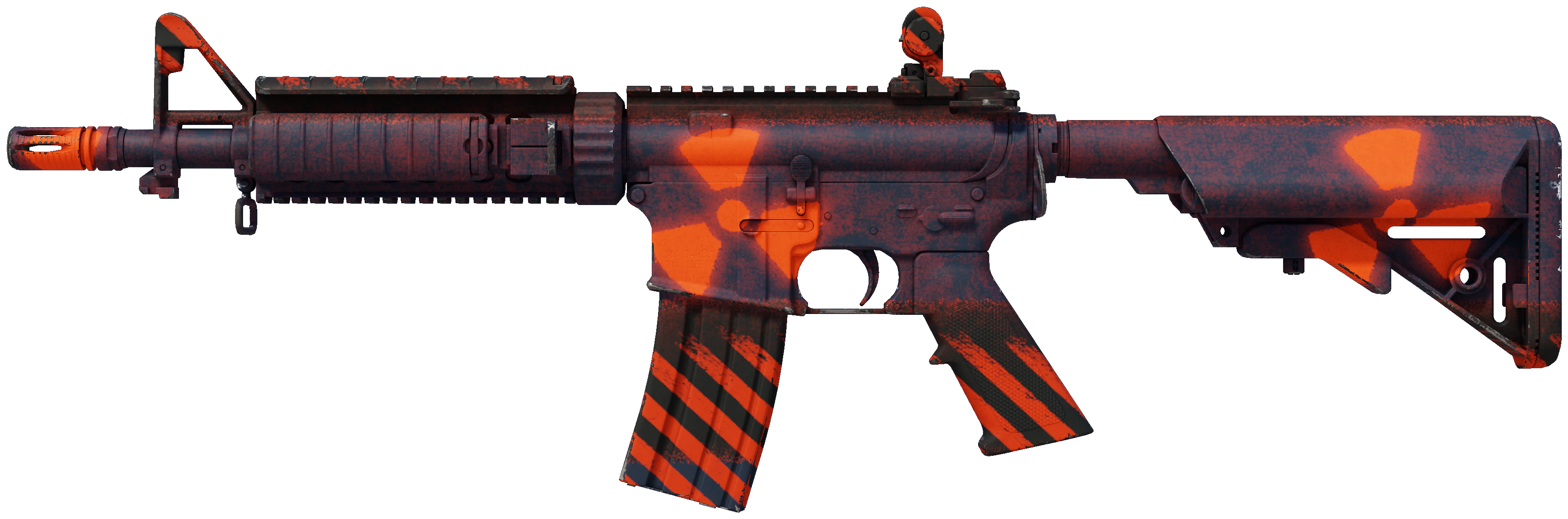 M4A4 | Radiation Hazard CS2 skin — open high-resolution image