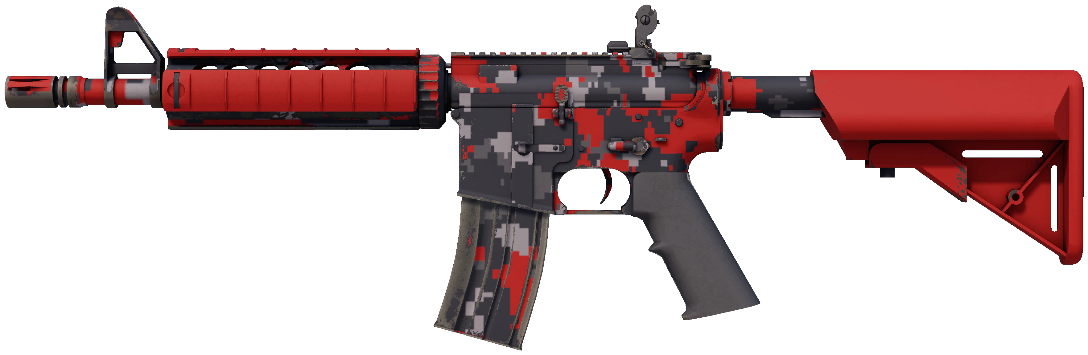 M4A4 | Red DDPAT CS2 skin — open high-resolution image