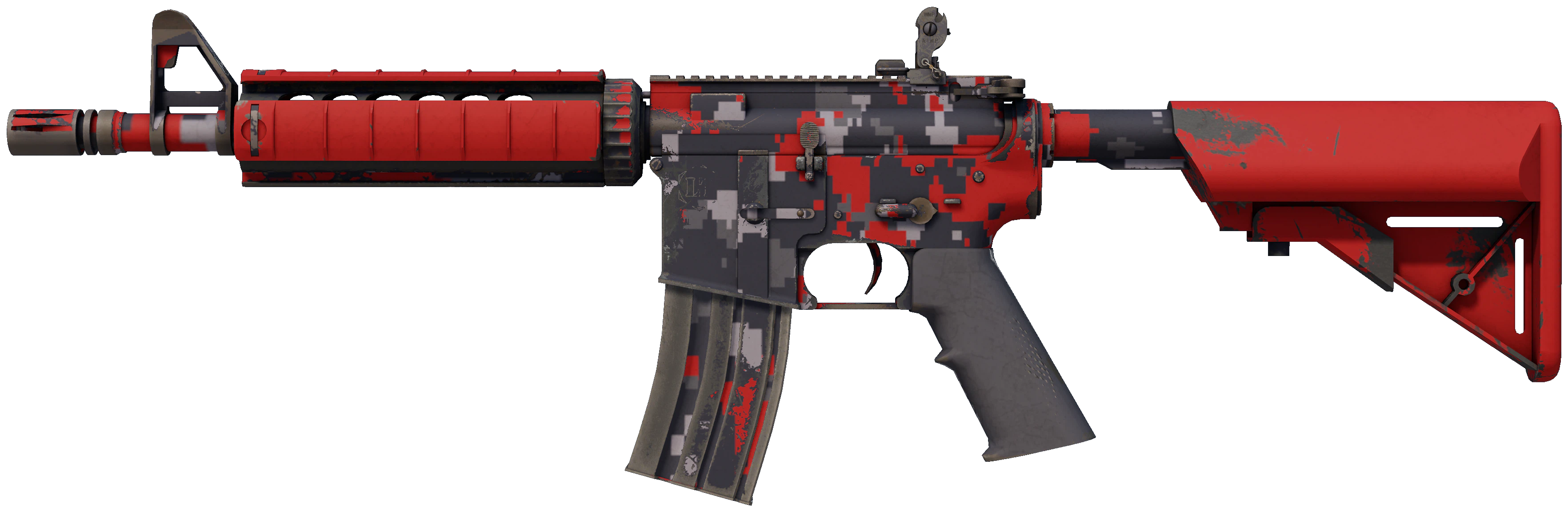 M4A4 | Red DDPAT representative Minimal Wear wear preview
