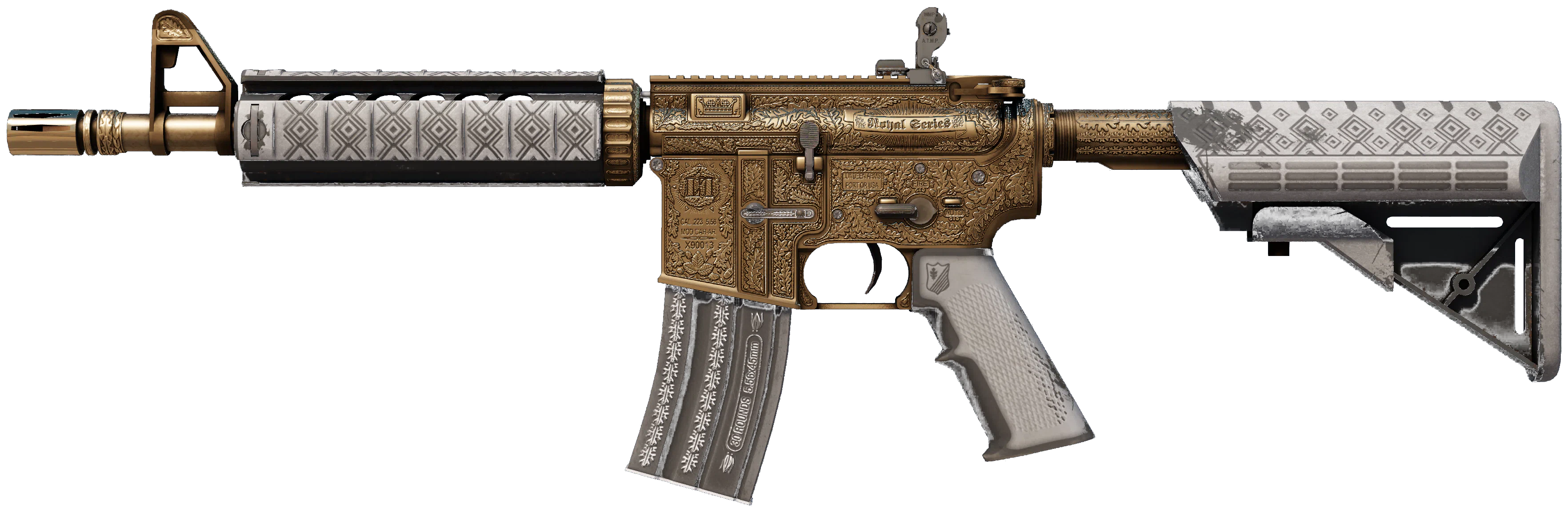 M4A4 | Royal Paladin representative Minimal Wear wear preview