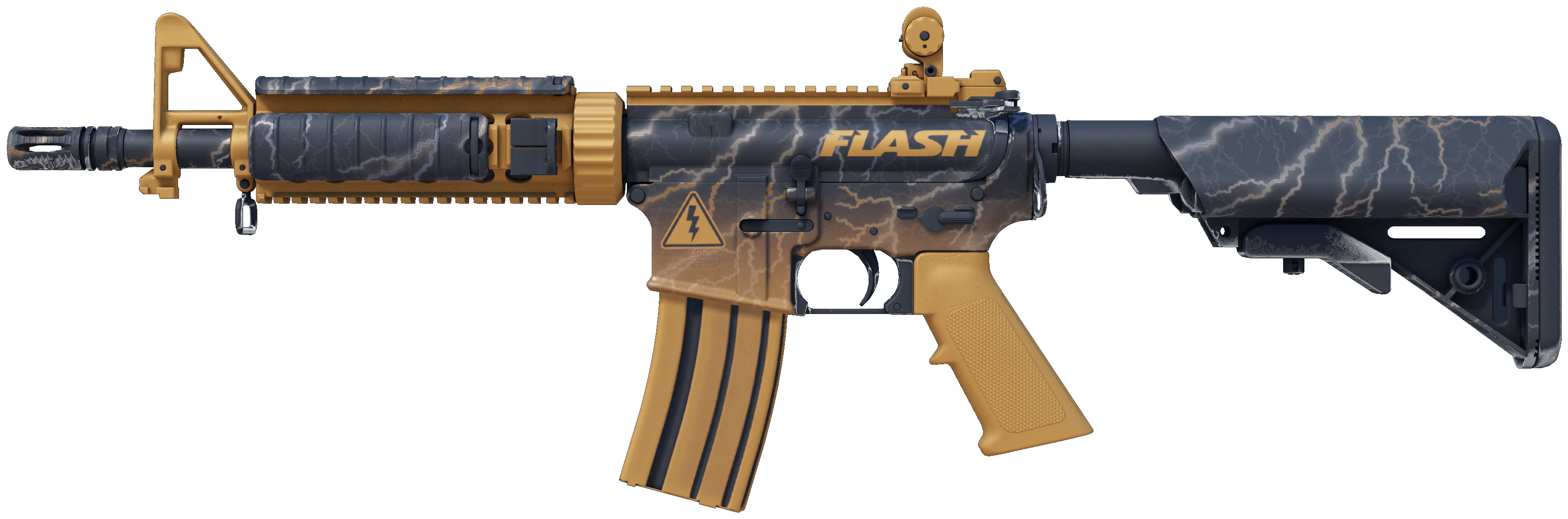 M4A4 | Sheet Lightning CS2 skin — open high-resolution image