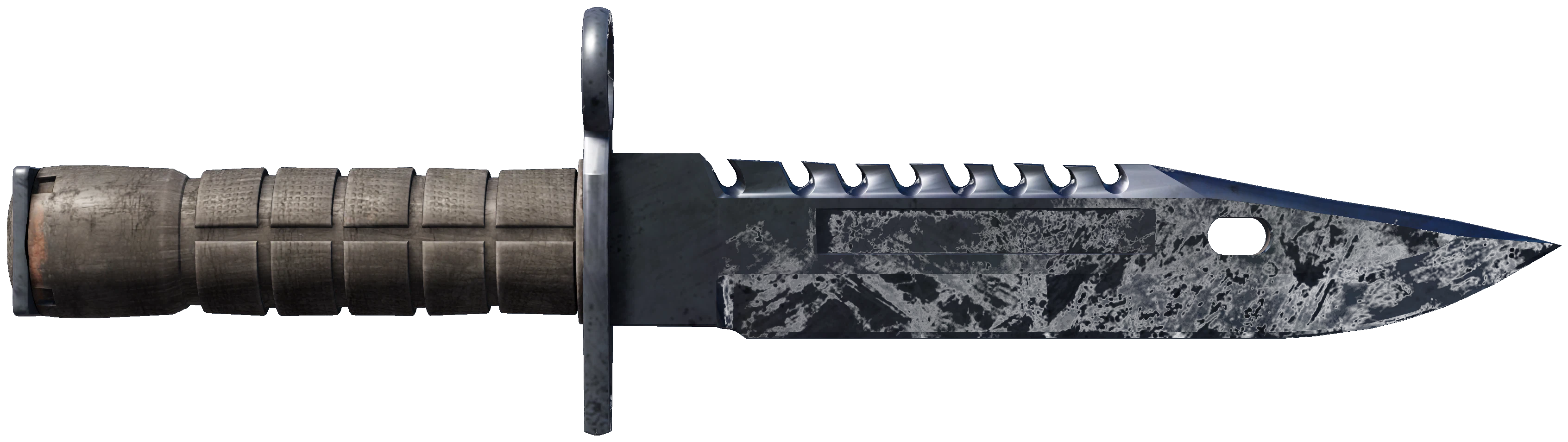 ★ M9 Bayonet | Blue Steel CS2 skin — open high-resolution image