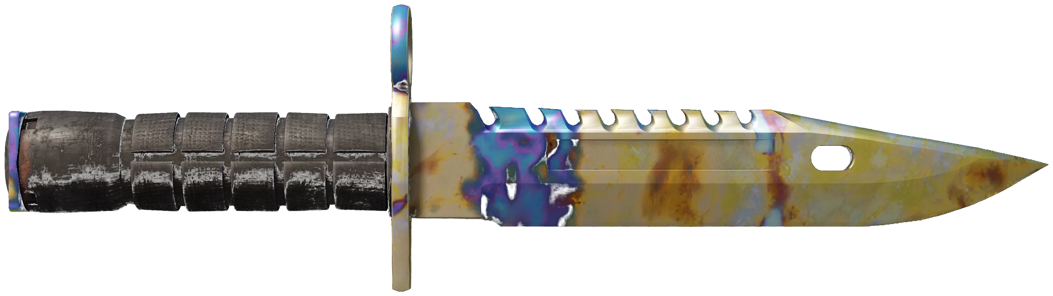 ★ M9 Bayonet | Case Hardened CS2 skin — open high-resolution image