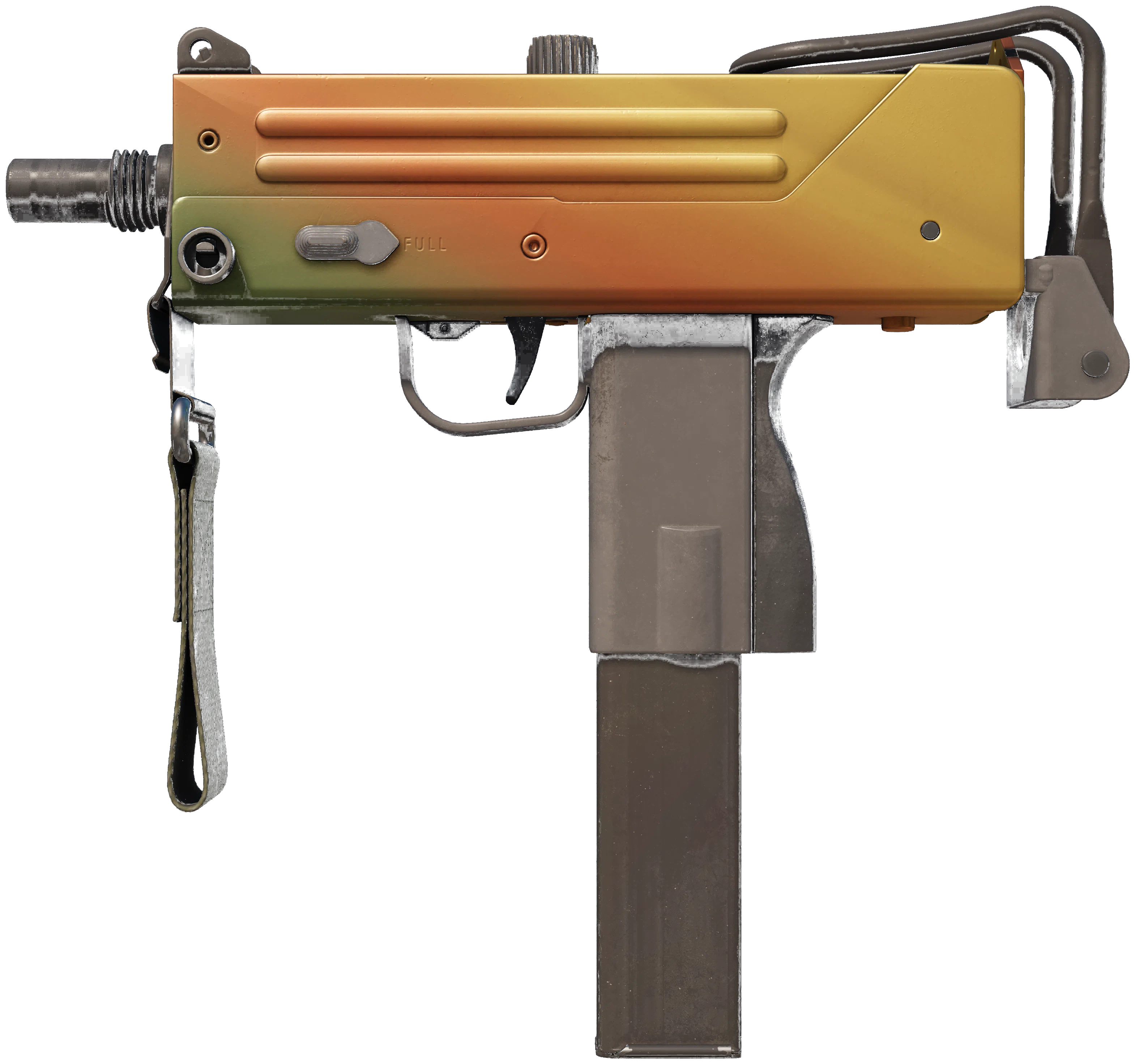 MAC-10 | Amber Fade CS2 skin — open high-resolution image