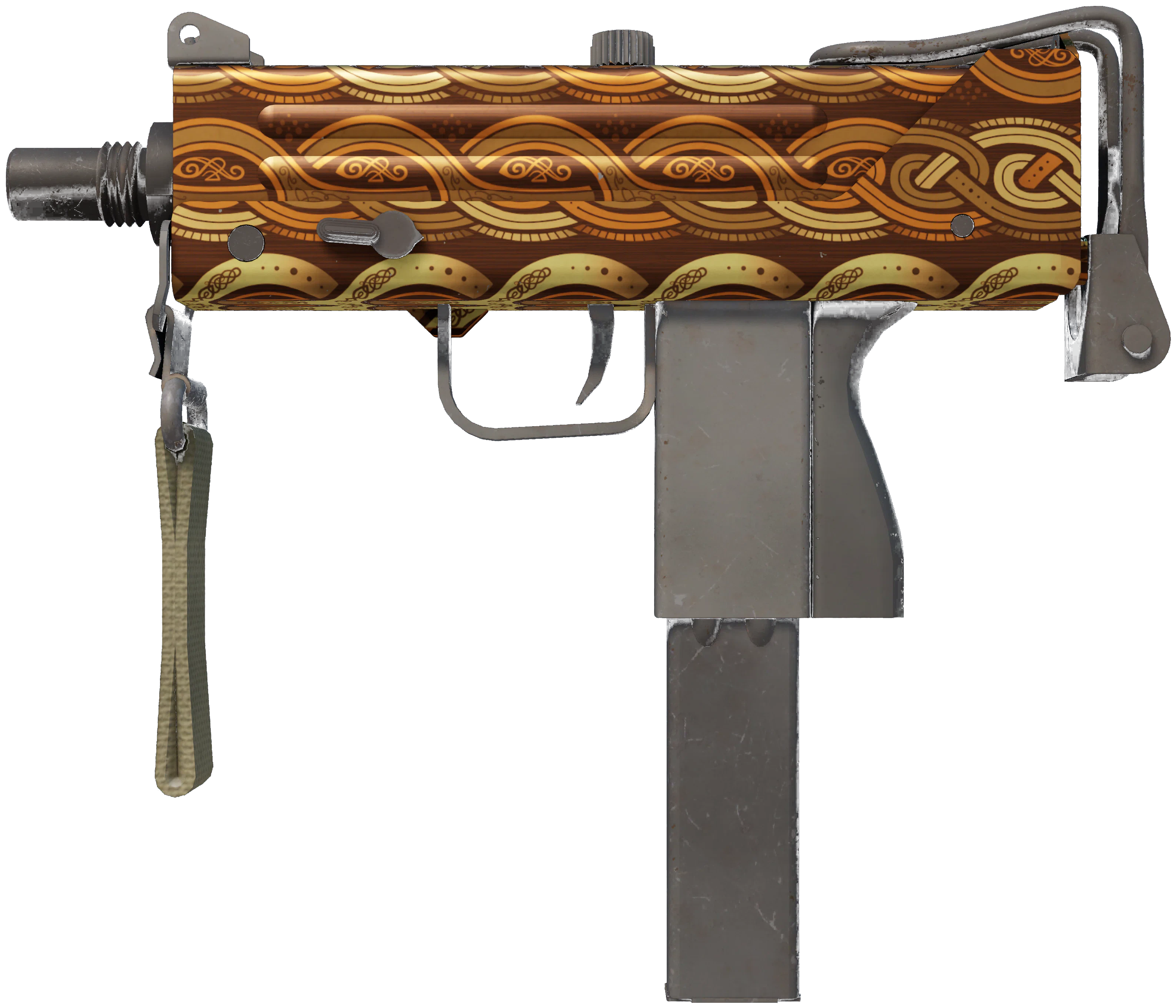 MAC-10 | Copper Borre representative Minimal Wear wear preview