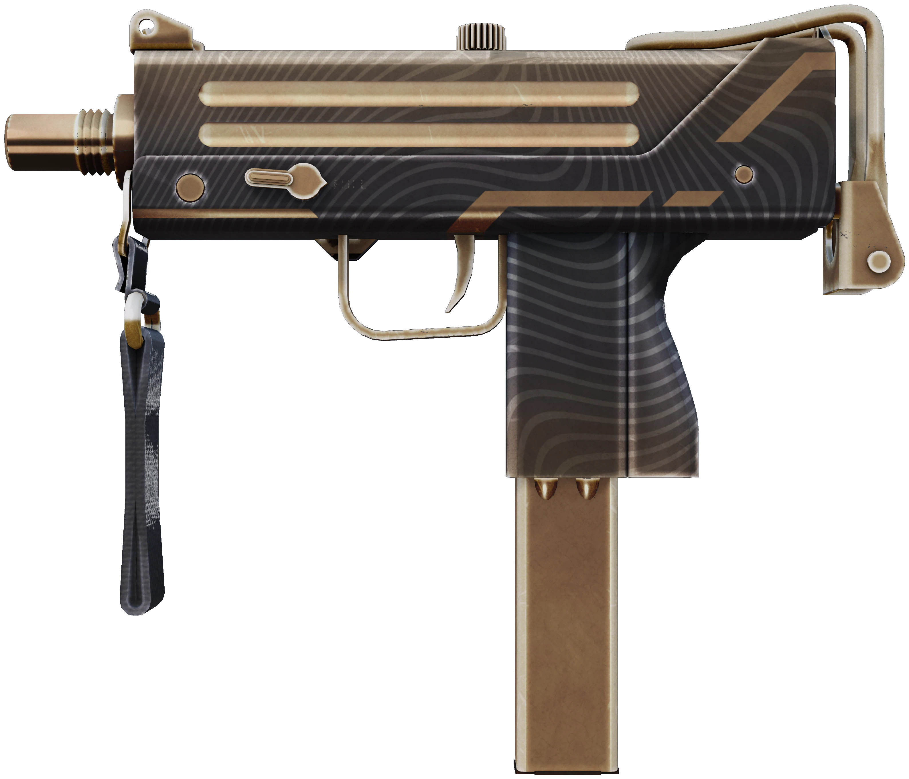 MAC-10 | Echoing Sands representative Minimal Wear wear preview