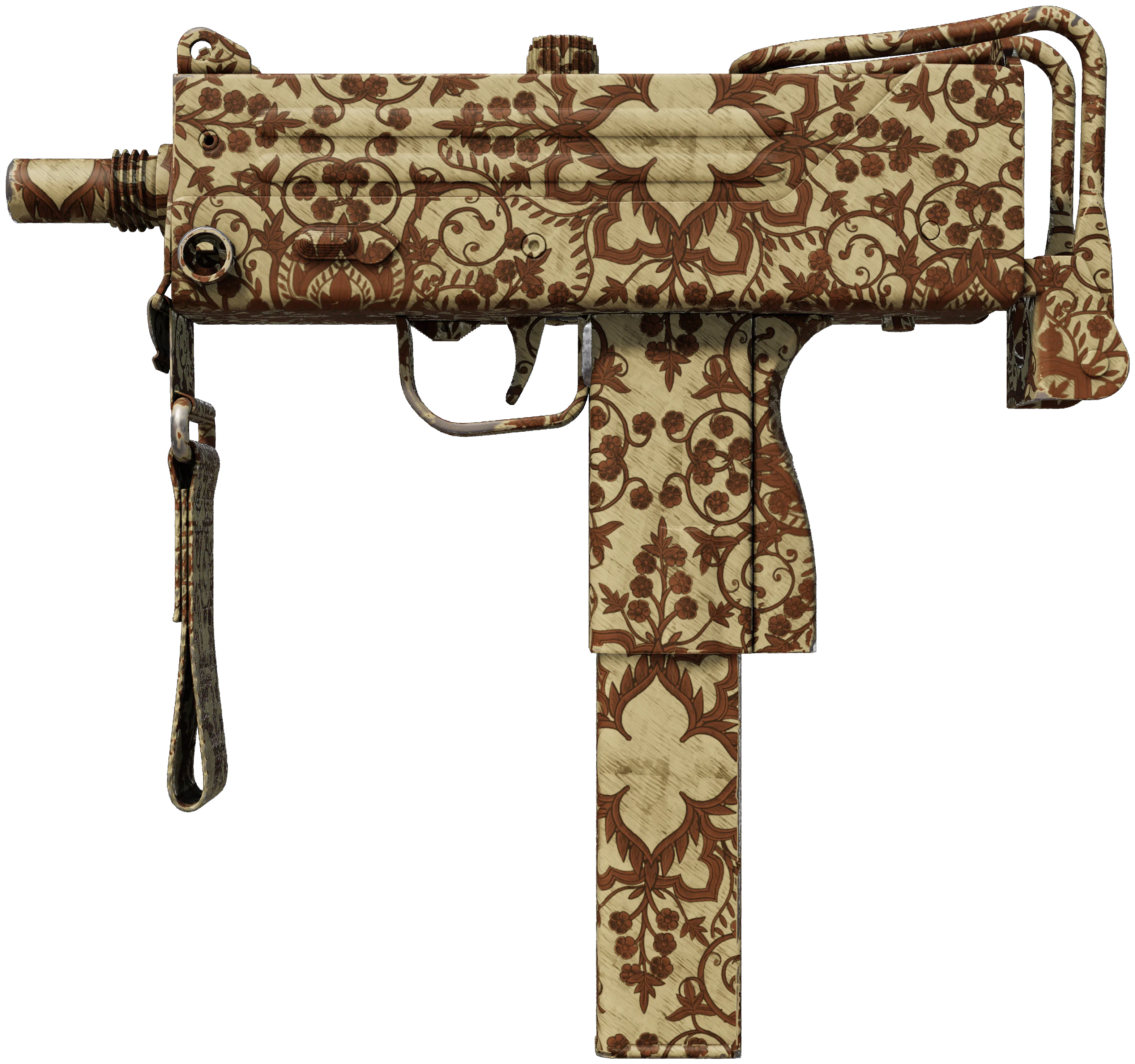 MAC-10 | Sienna Damask CS2 skin — open high-resolution image