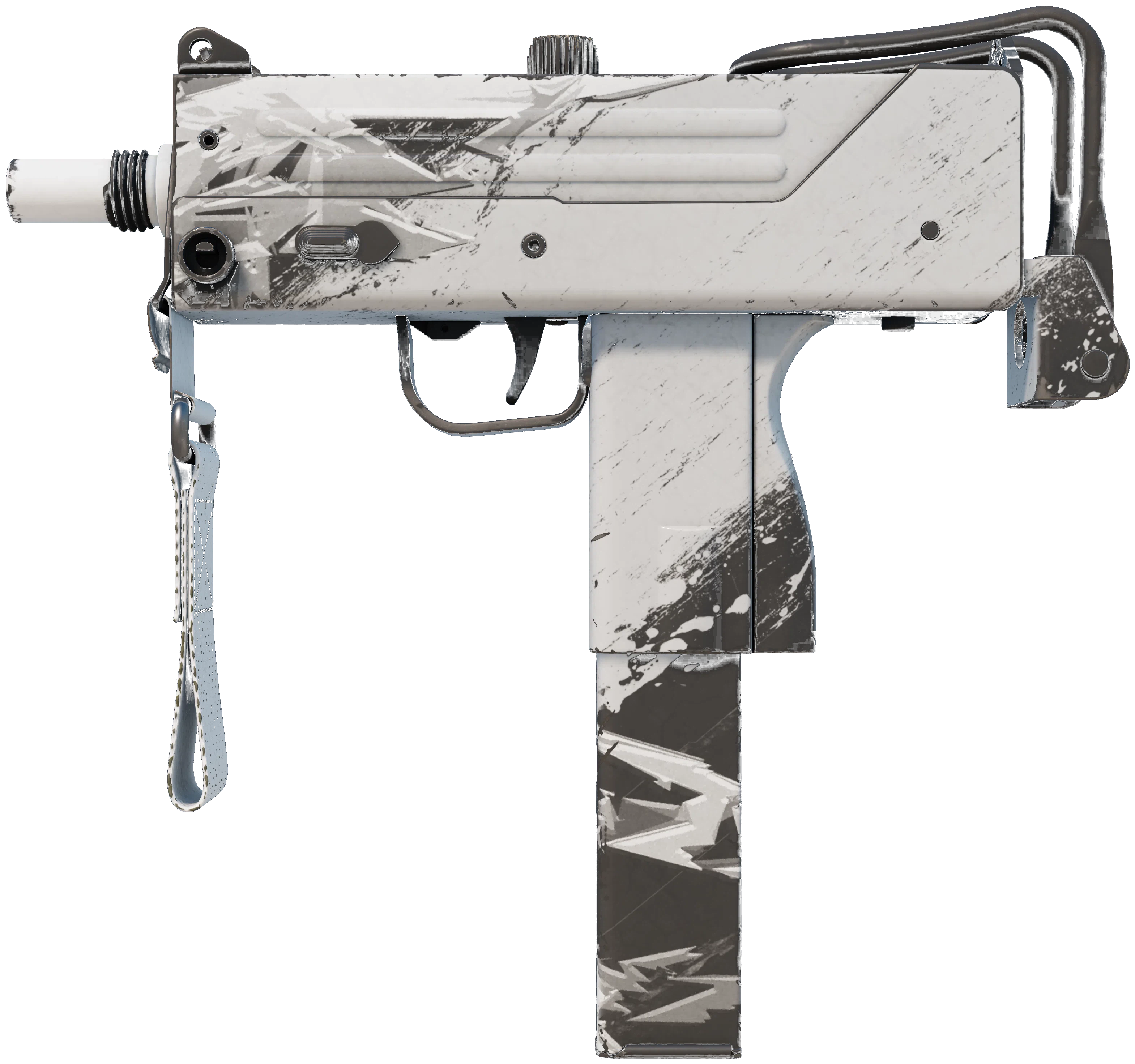 MAC-10 | Snow Splash representative Minimal Wear wear preview