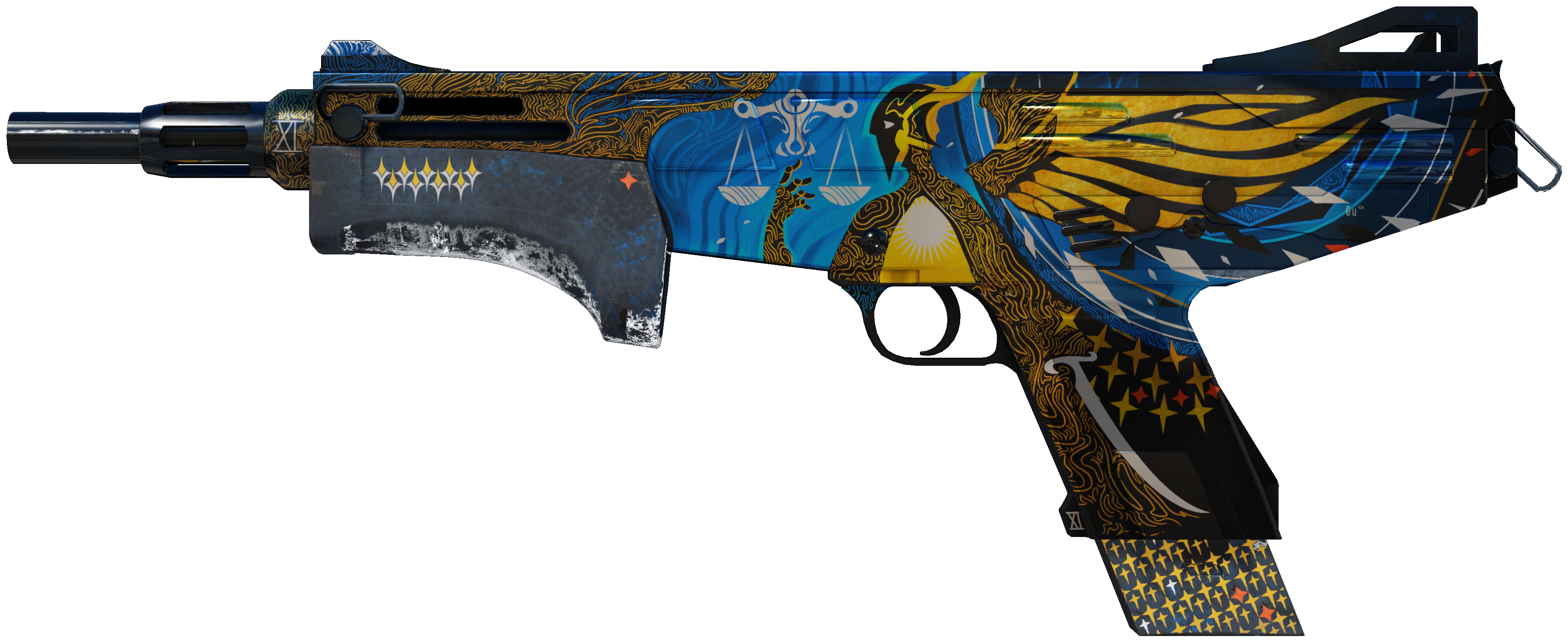 MAG-7 | Justice representative Minimal Wear wear preview
