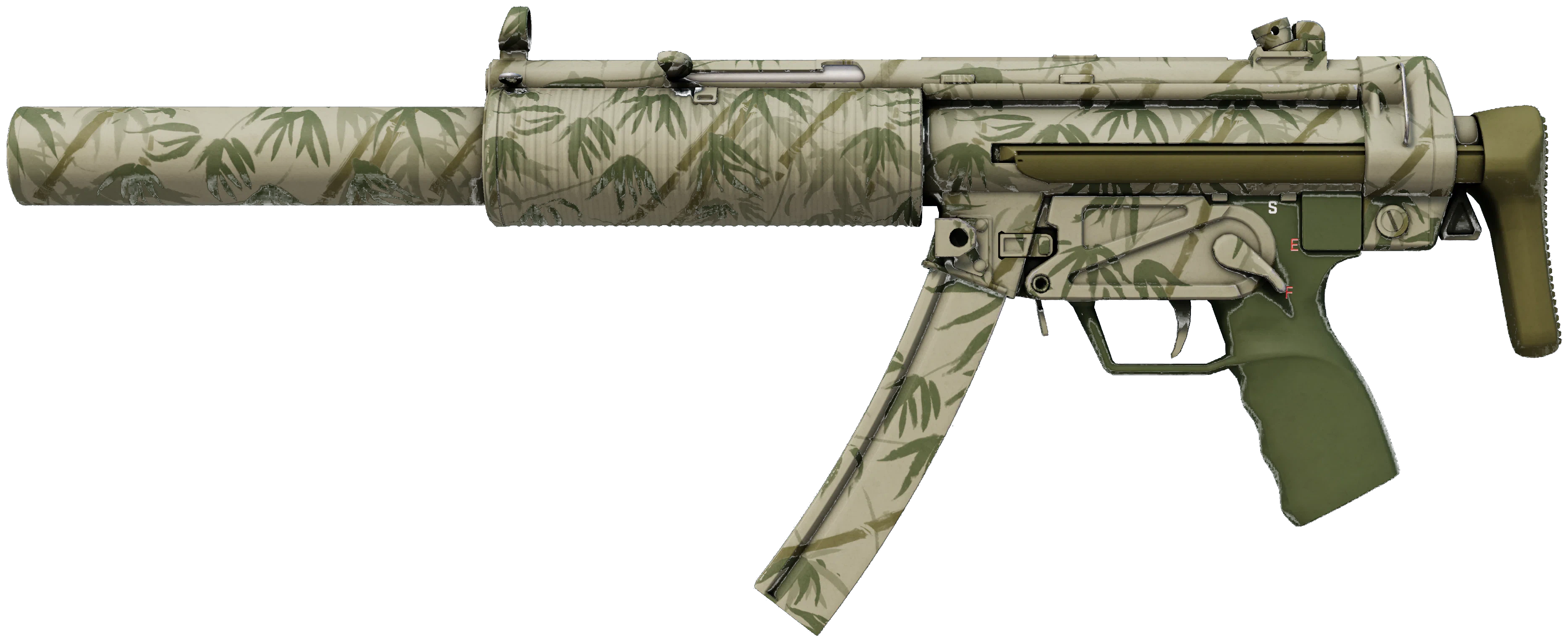 MP5-SD | Bamboo Garden representative Minimal Wear wear preview