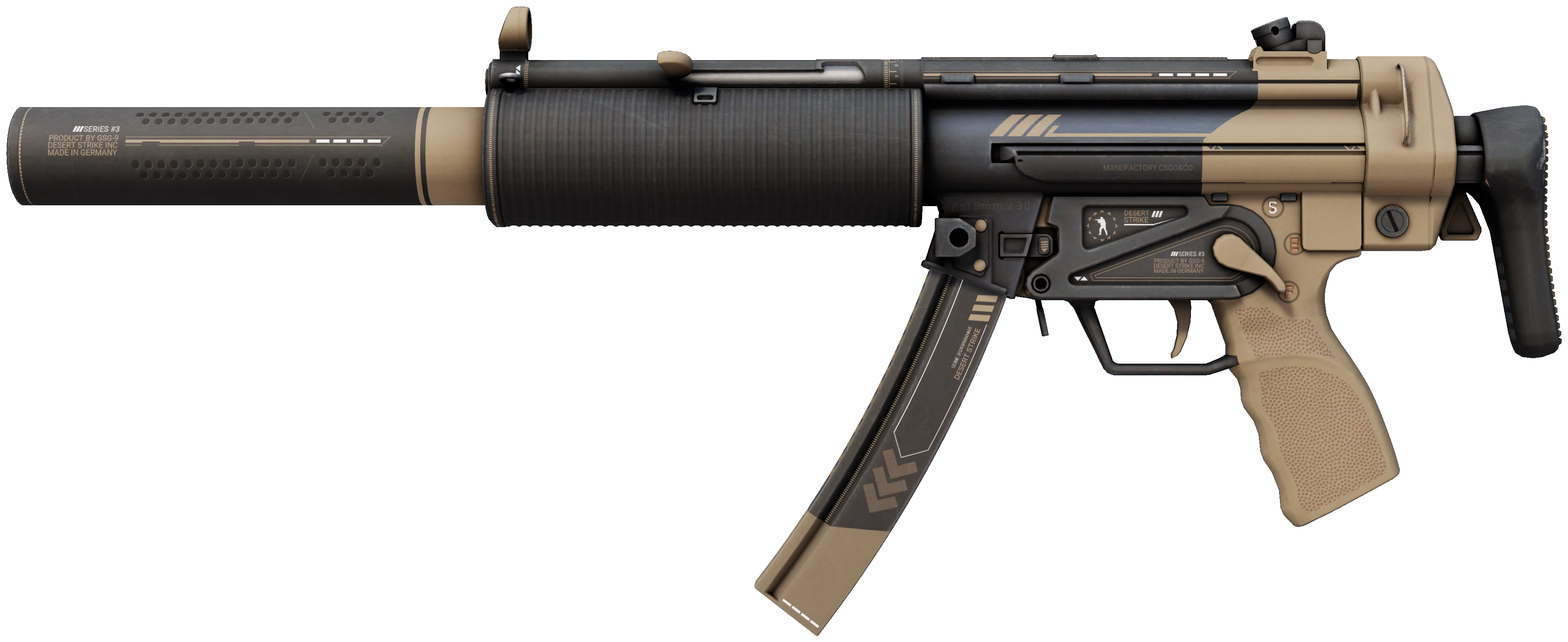MP5-SD | Desert Strike CS2 skin — open high-resolution image