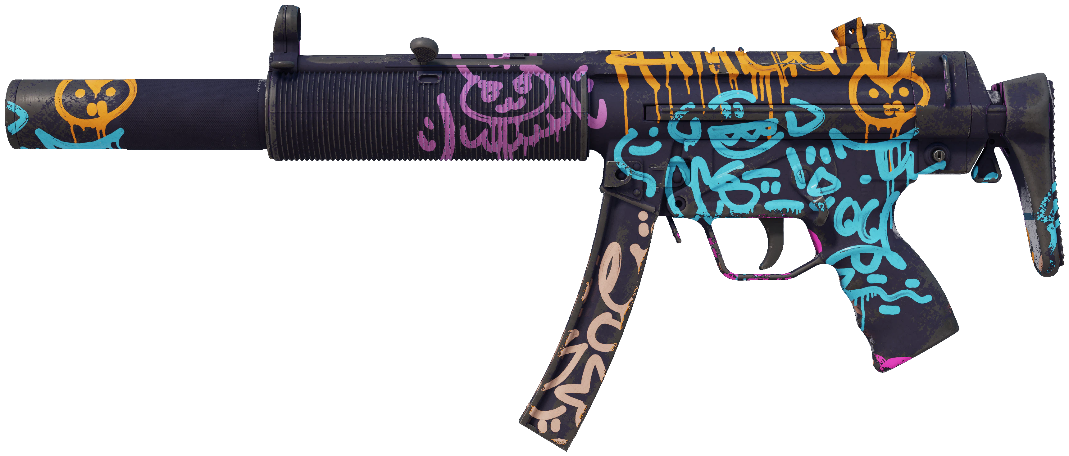 MP5-SD | Neon Squeezer representative Field-Tested wear preview