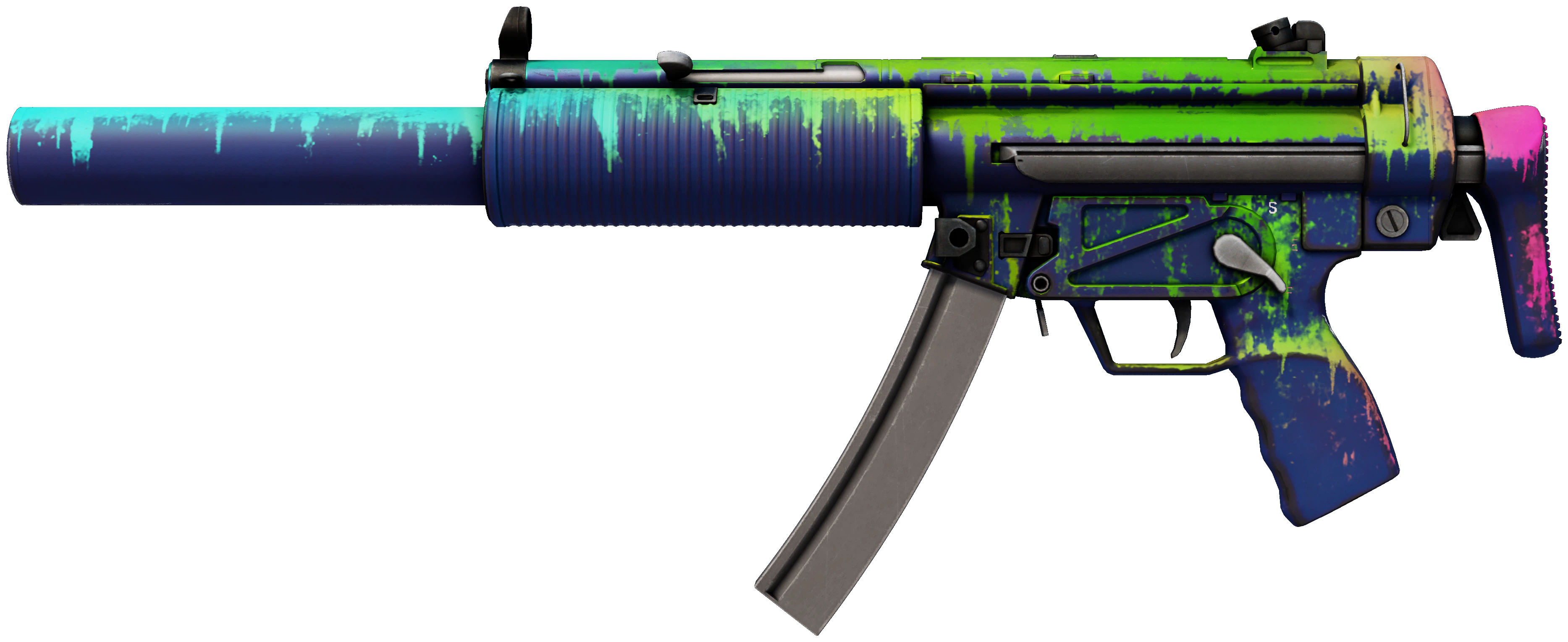 MP5-SD | Phosphor CS2 skin — open high-resolution image