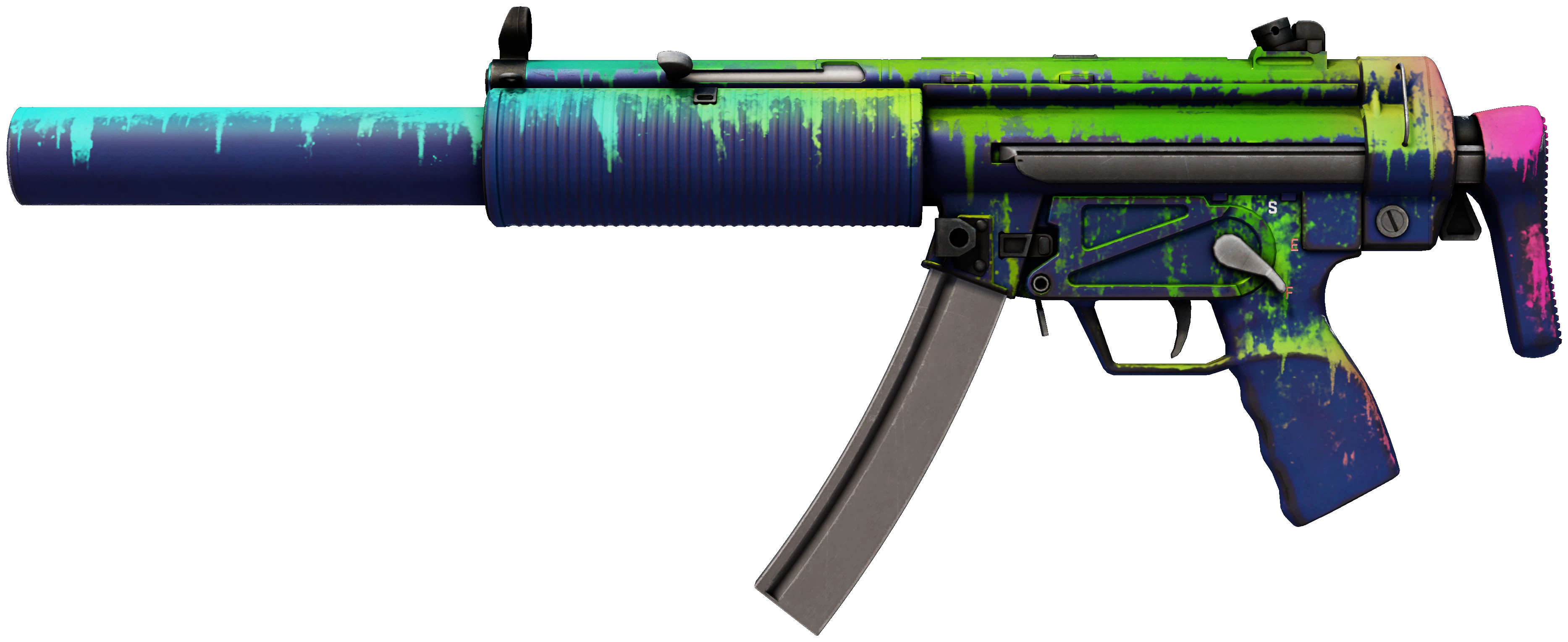 MP5-SD | Phosphor representative Minimal Wear wear preview