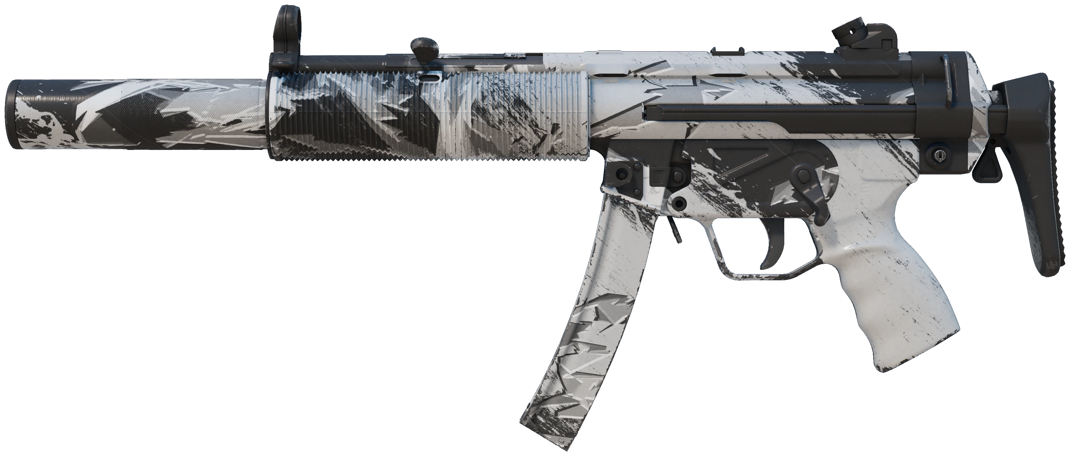 MP5-SD | Snow Splash representative Minimal Wear wear preview