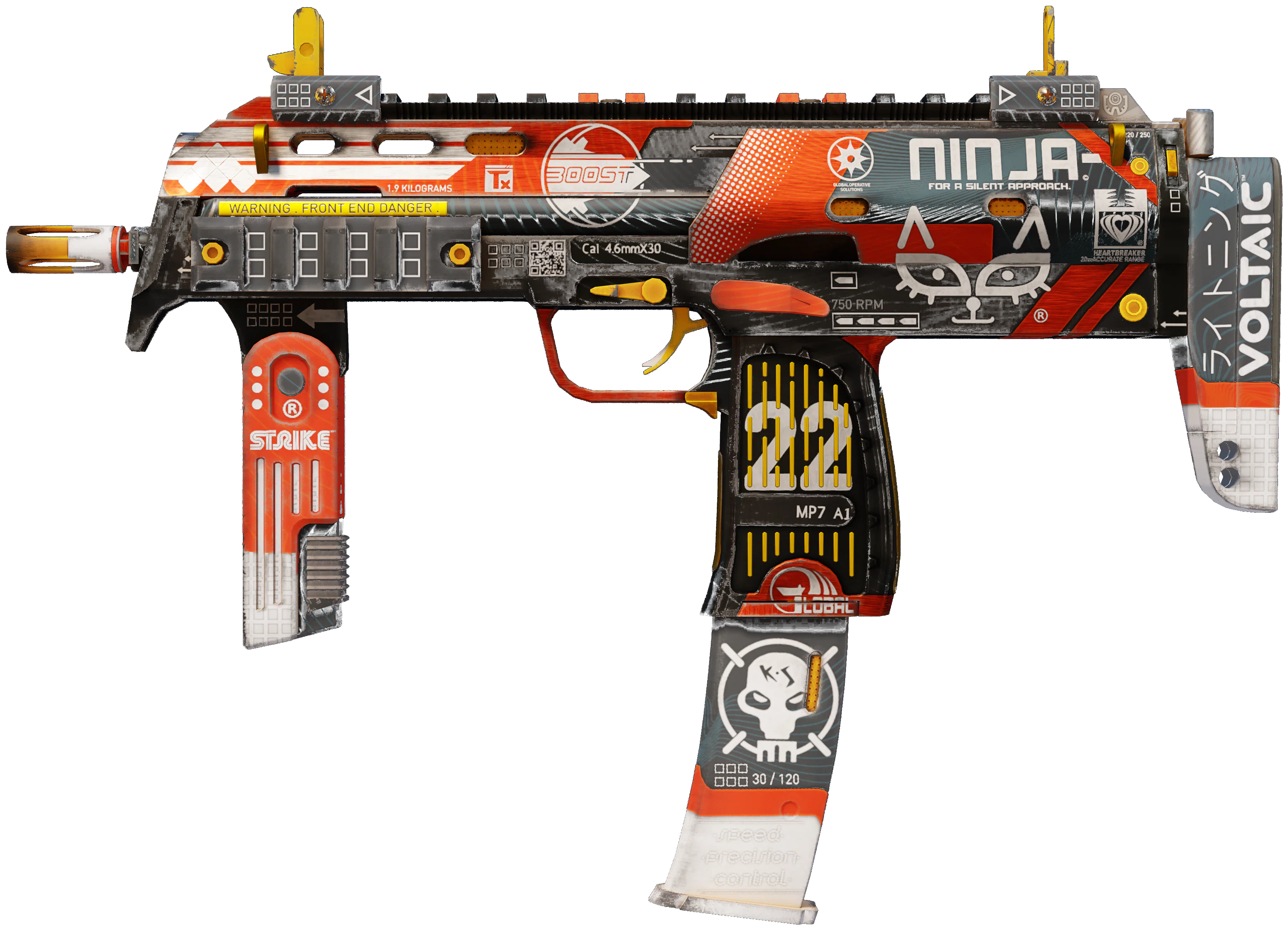 MP7 | Bloodsport CS2 skin — open high-resolution image