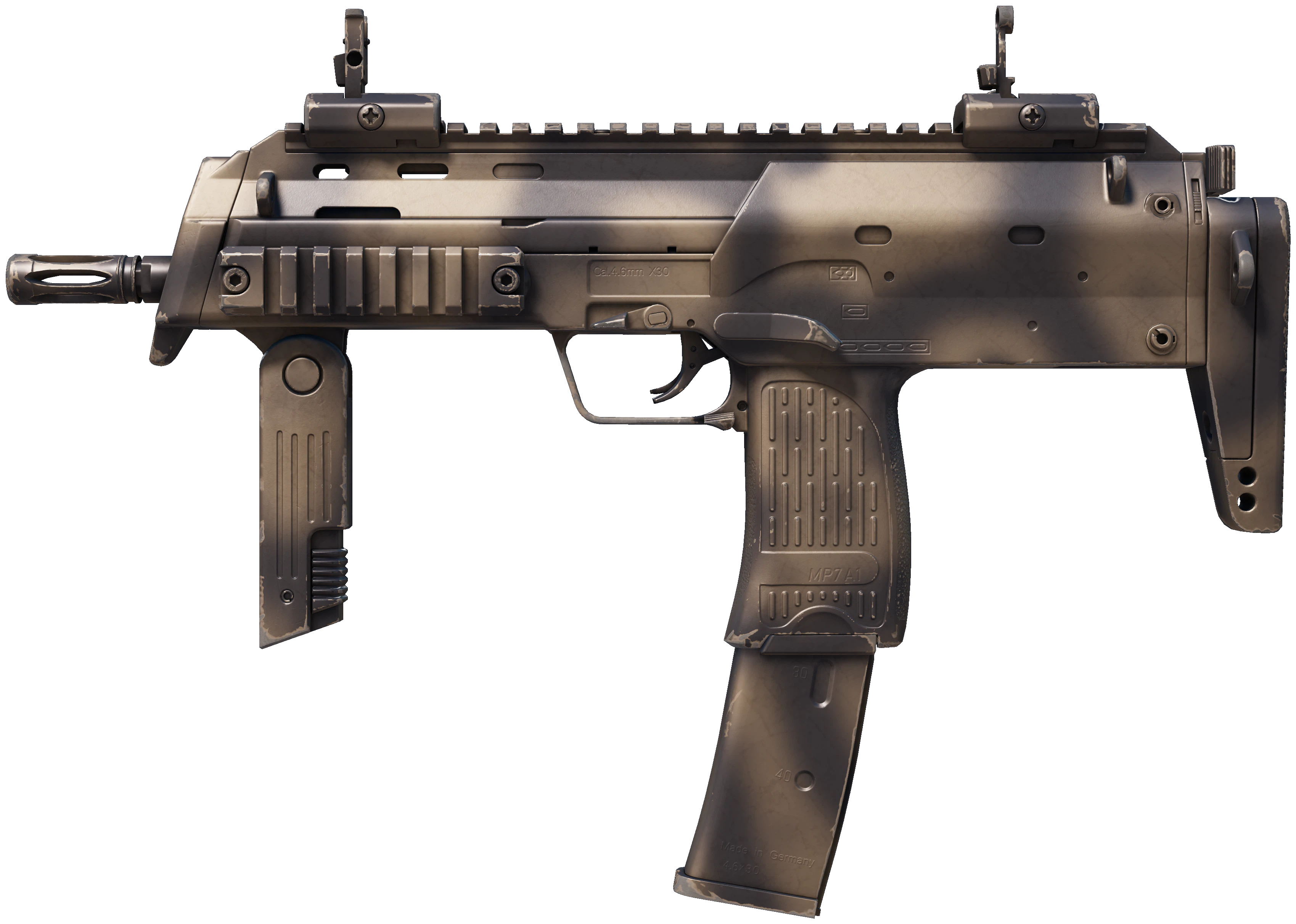 MP7 | Scorched CS2 skin — open high-resolution image