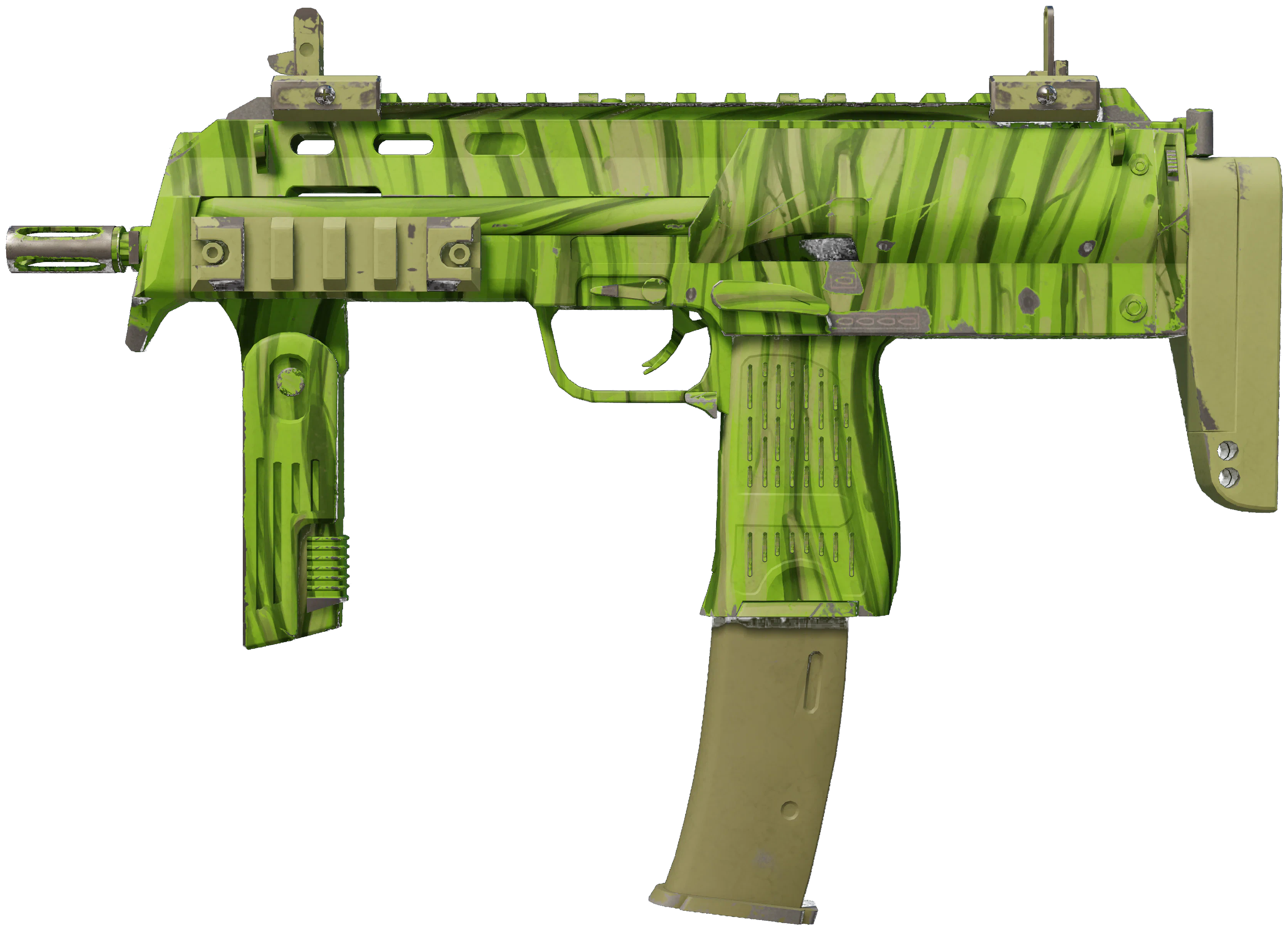 MP7 | Tall Grass representative Minimal Wear wear preview