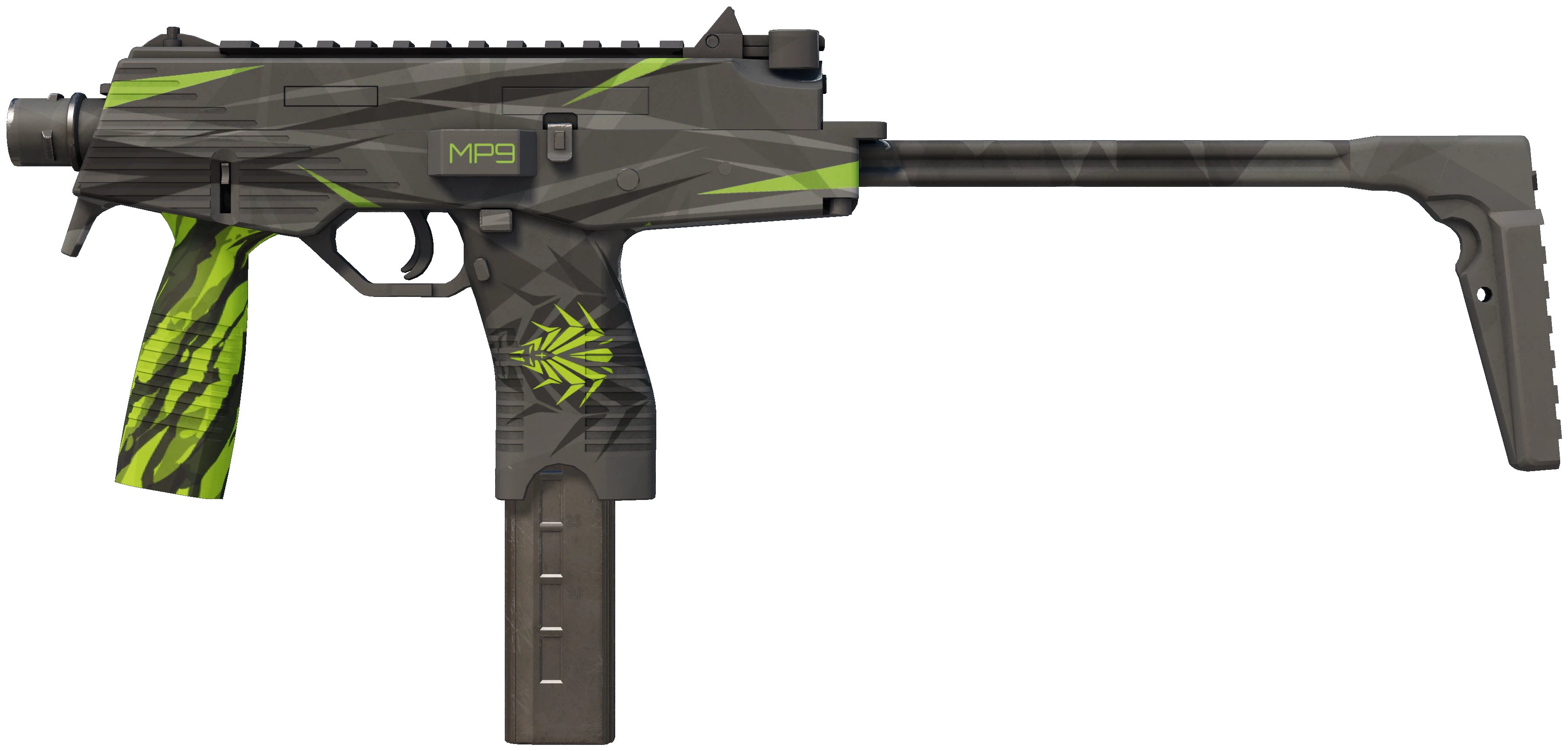 MP9 | Deadly Poison representative Minimal Wear wear preview
