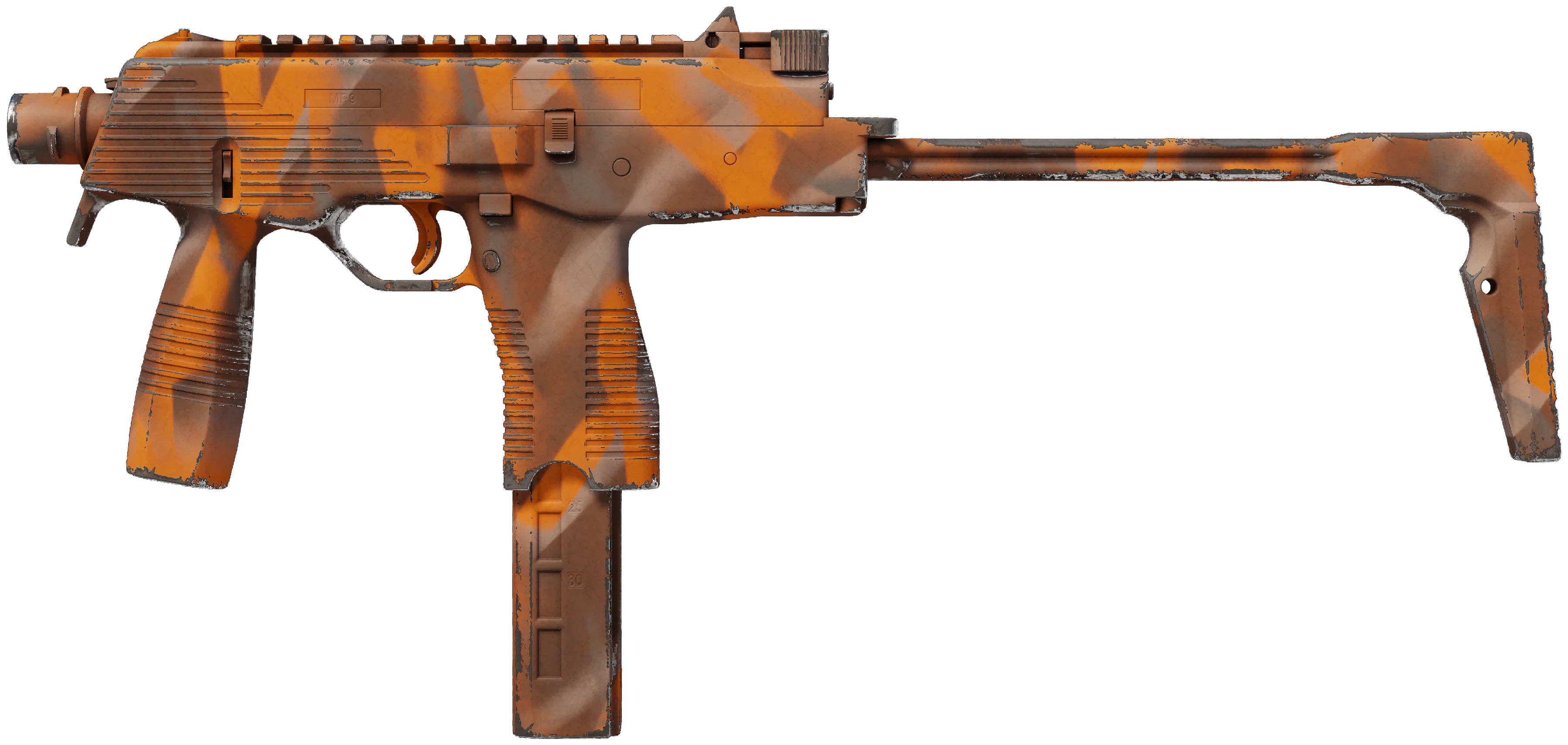 MP9 | Orange Peel representative Minimal Wear wear preview