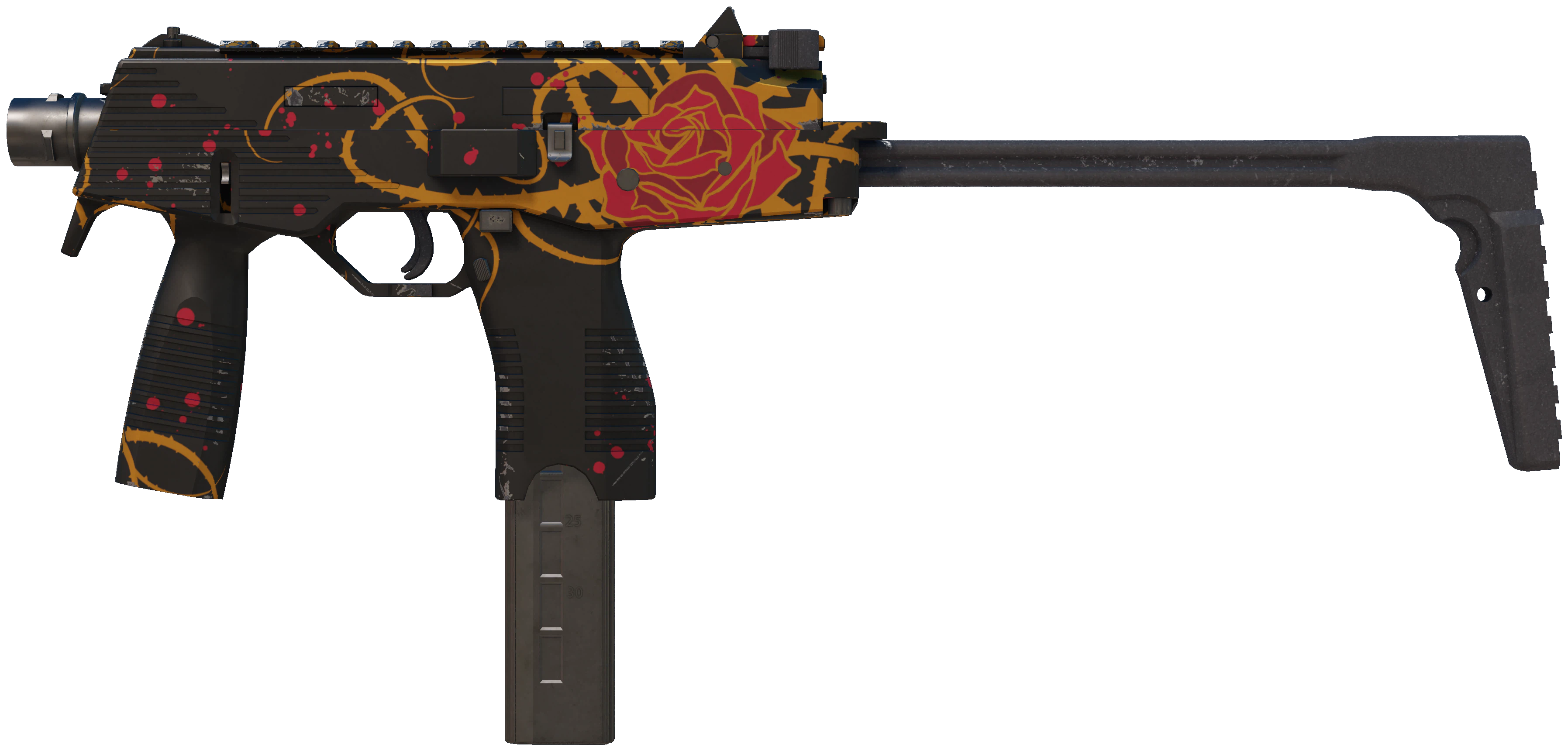 MP9 | Rose Iron CS2 skin — open high-resolution image