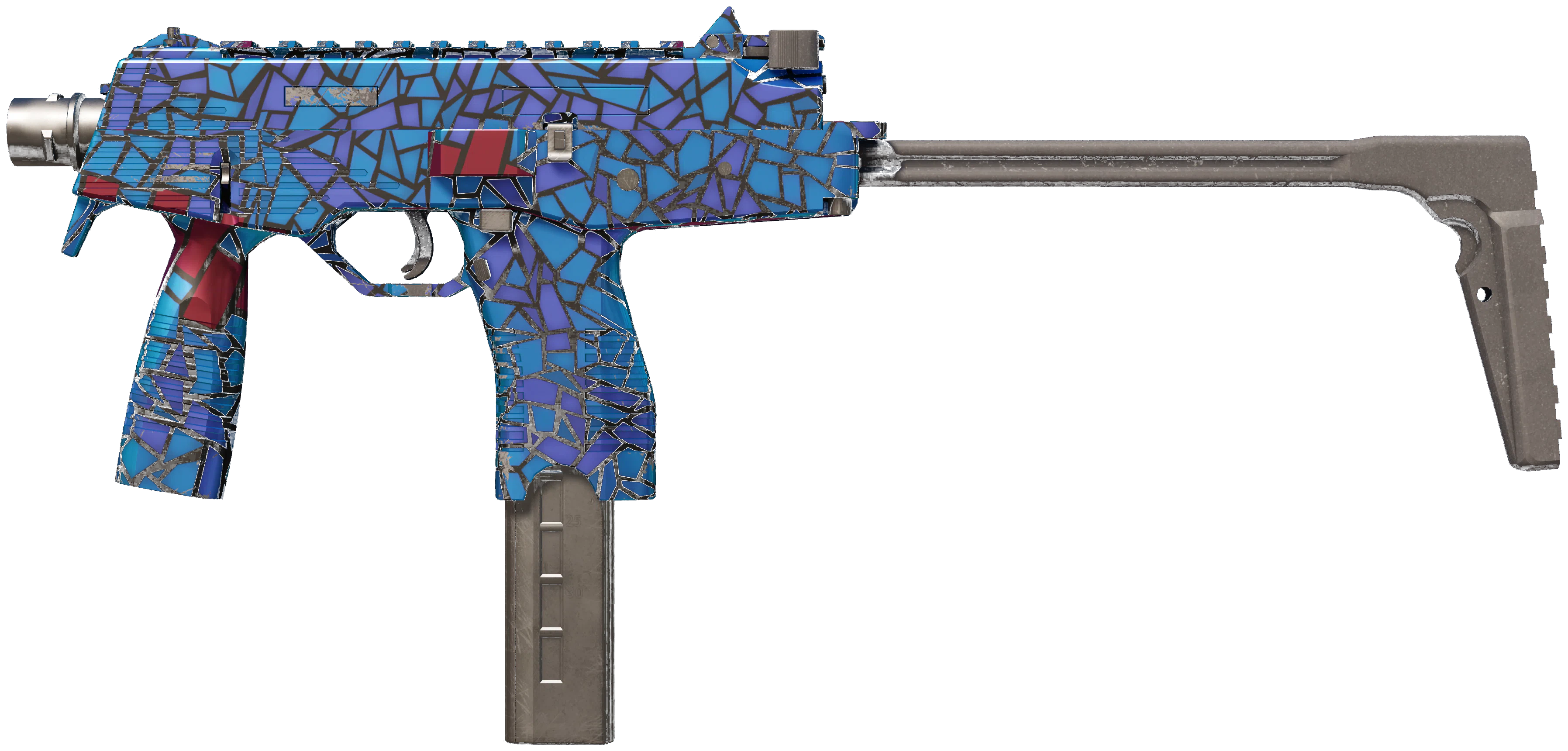 MP9 | Stained Glass CS2 skin — open high-resolution image