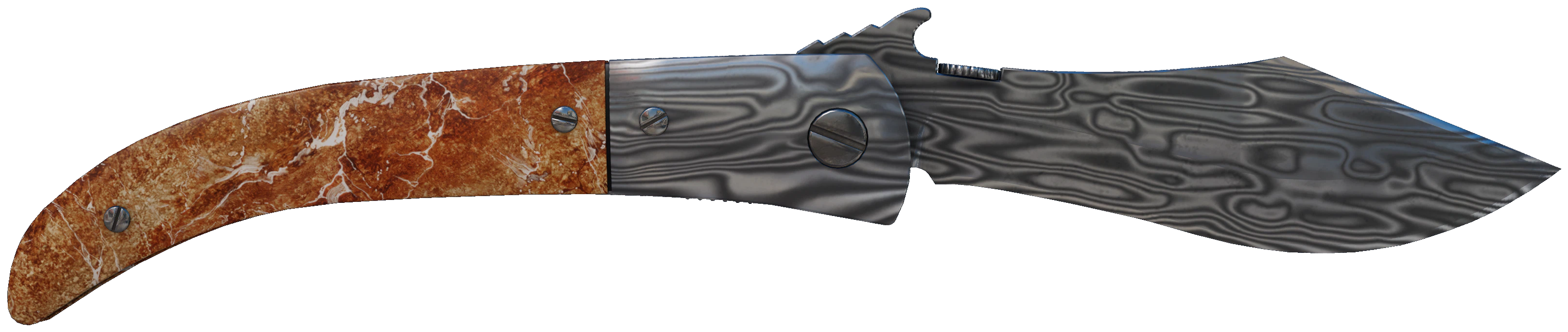 ★ Navaja Knife | Damascus Steel CS2 skin — open high-resolution image