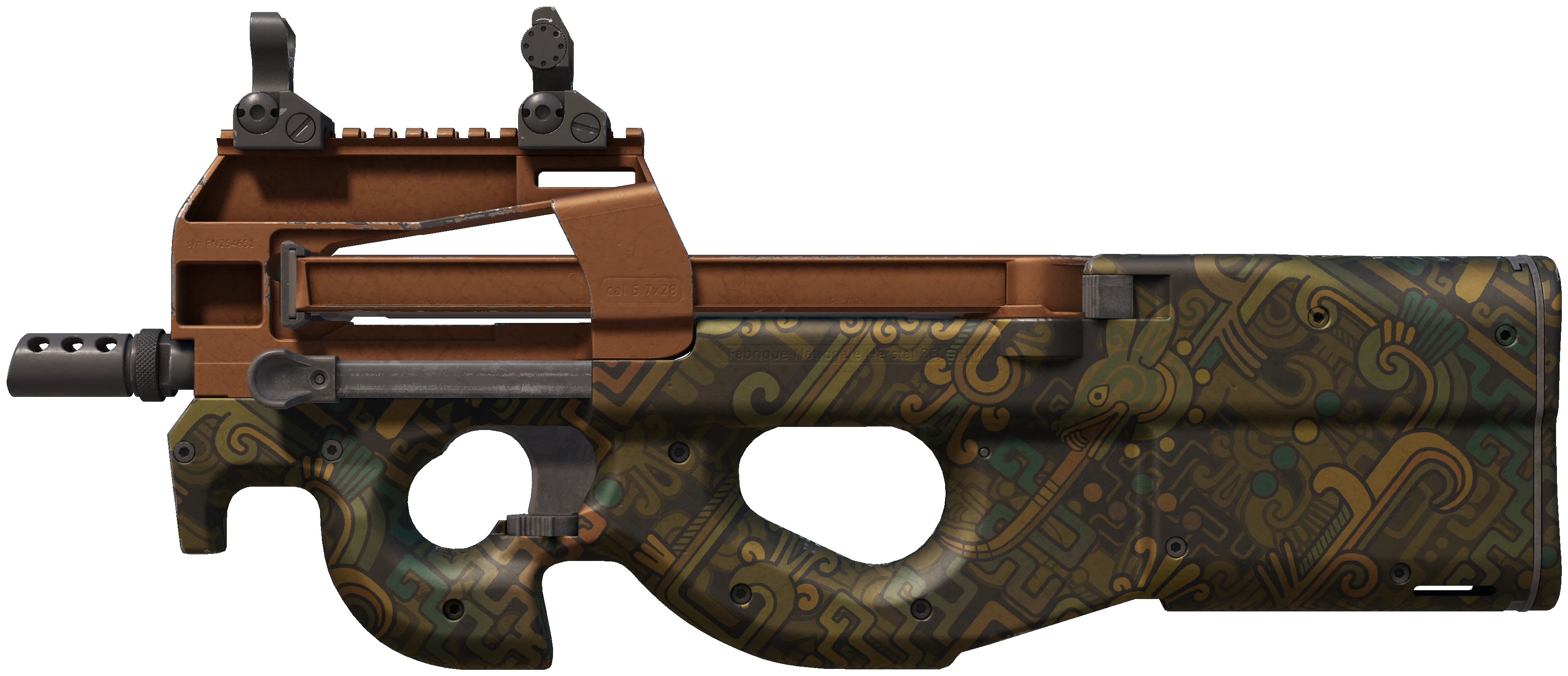 P90 | Ancient Earth representative Minimal Wear wear preview