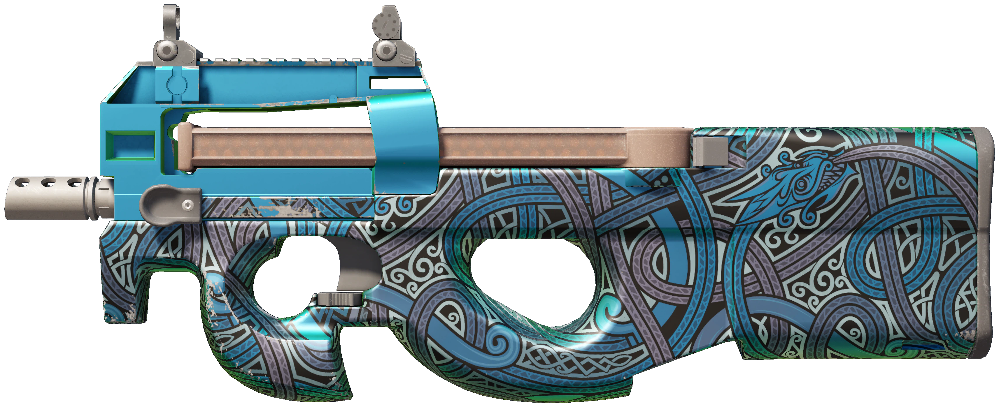 P90 | Astral Jörmungandr CS2 skin — open high-resolution image