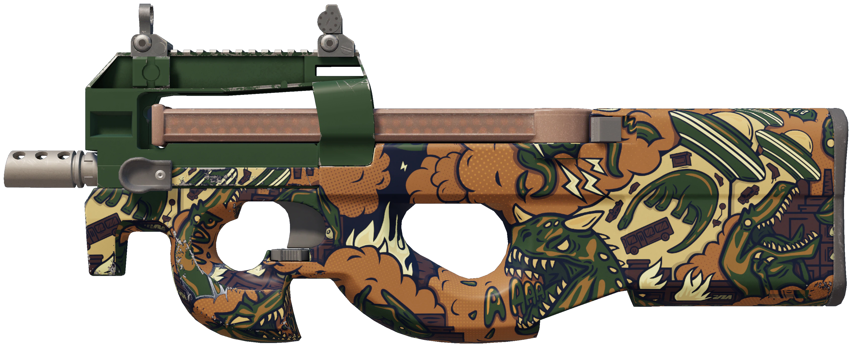 P90 | Cocoa Rampage CS2 skin — open high-resolution image