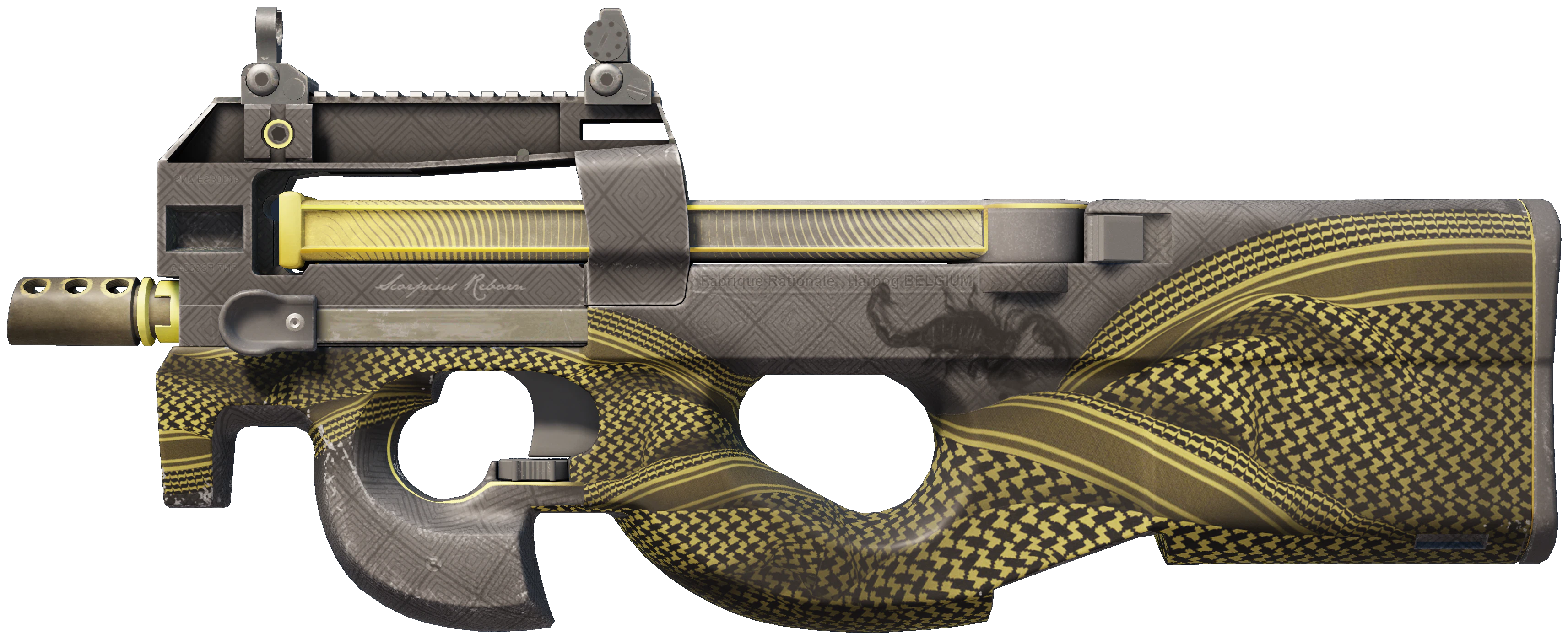 P90 | Desert Warfare CS2 skin — open high-resolution image