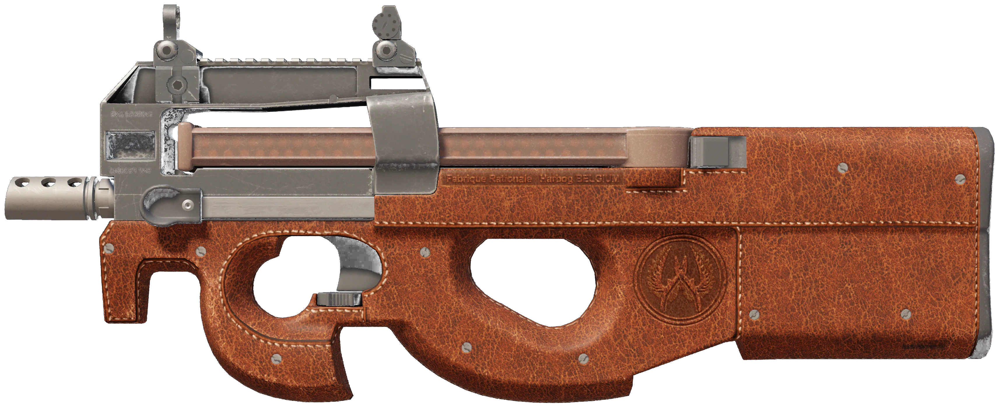 P90 | Leather CS2 skin — open high-resolution image
