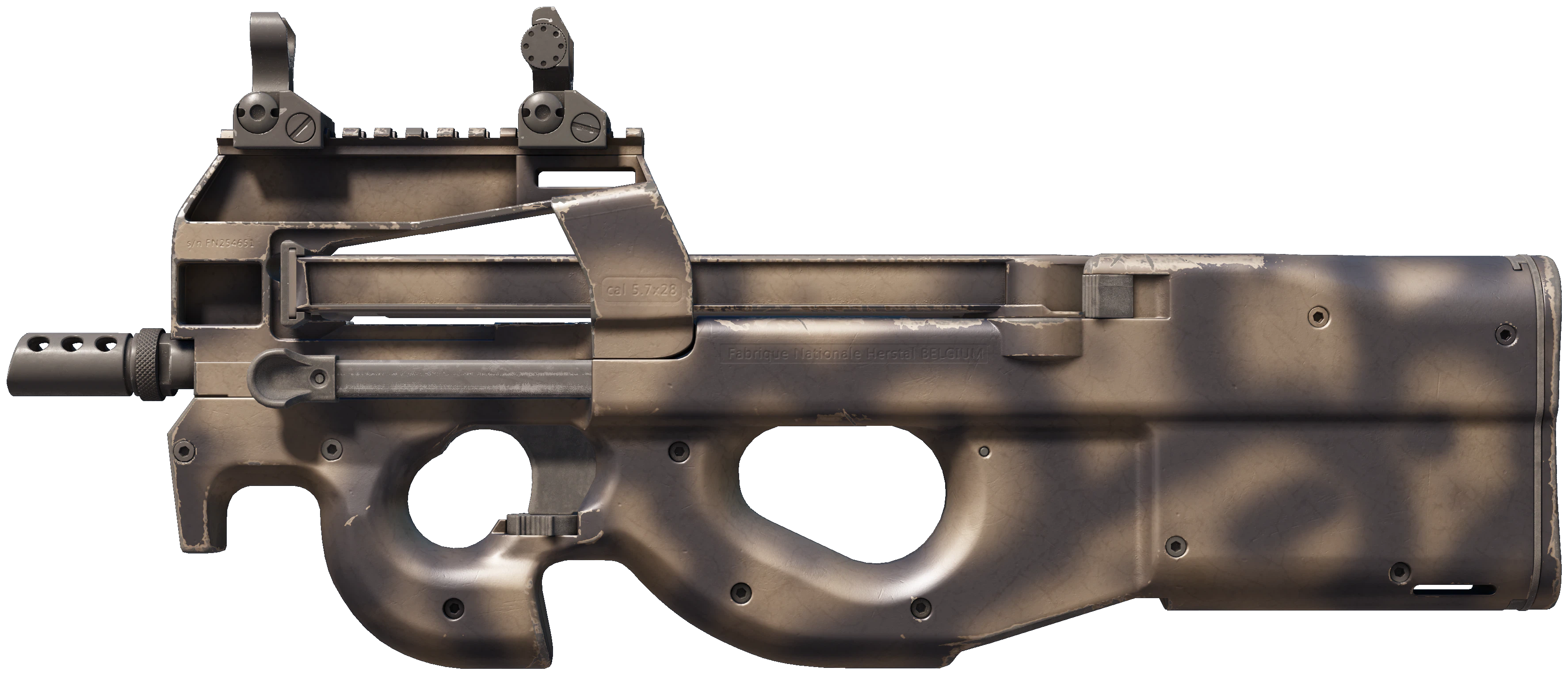 P90 | Scorched representative Minimal Wear wear preview