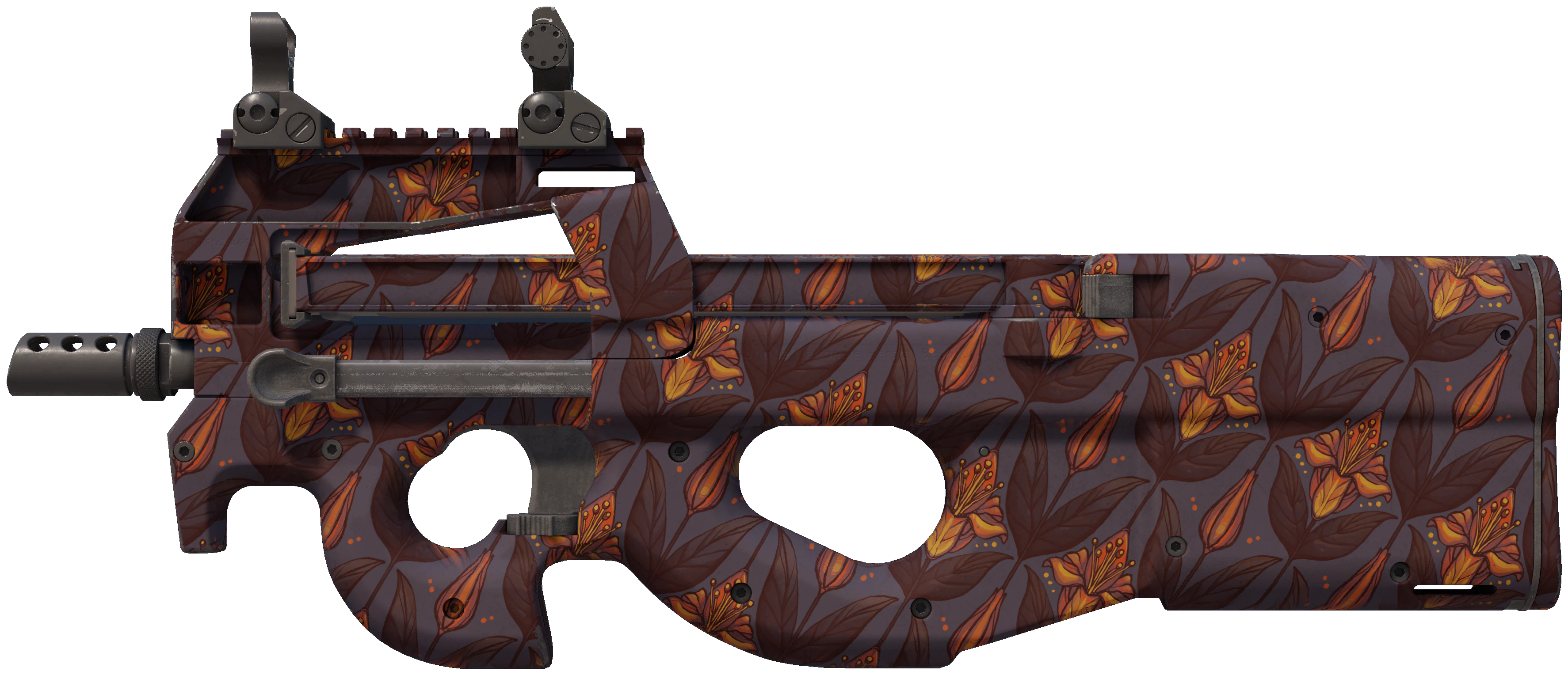 P90 | Sunset Lily CS2 skin — open high-resolution image